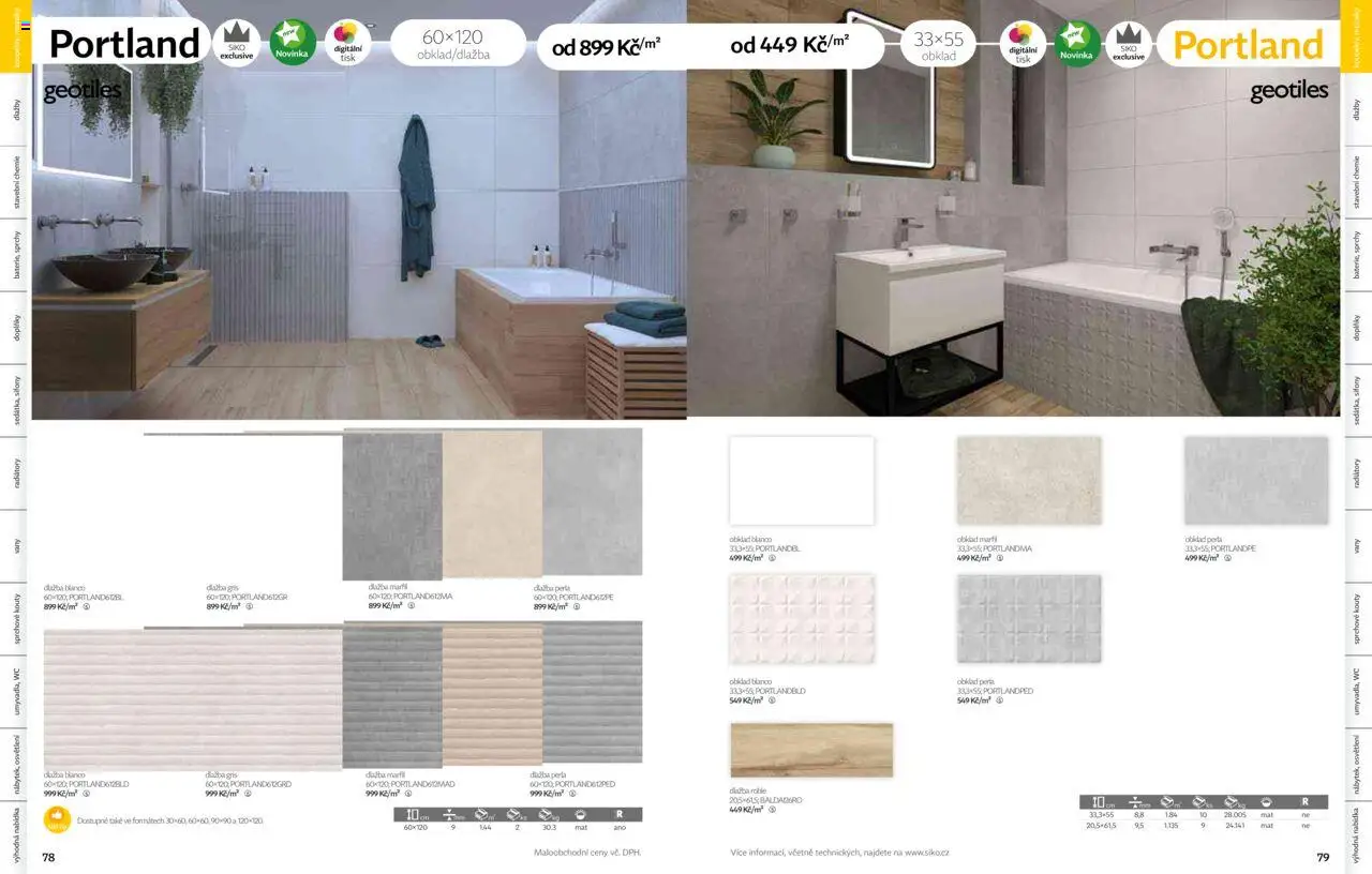 Siko koupelny katalog Koupelny 2025/2026 od 14.10.2025 | Strana: 40 | Produkty: Dlažba, Perla, Wc
