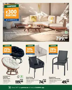 GAMMA folder - Voorbeeld van een folder van GAMMA, geldig van 25.03.2026 | Pagina: 15 | Producten: Kussens, Stoel