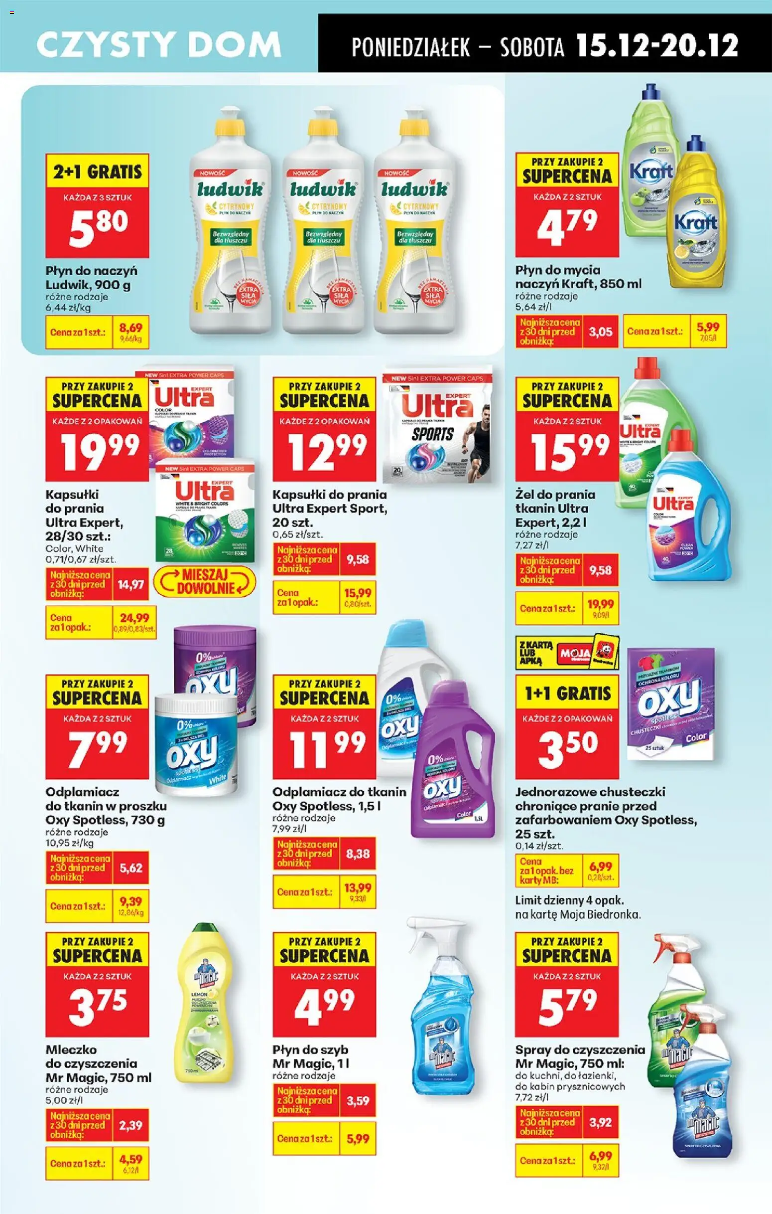 Biedronka gazetka od 15.12.2025 | Strona: 65 | Produkty: Cleaner, Kapsułki do prania ultra, Kapsułki do prania, Odplamiacz