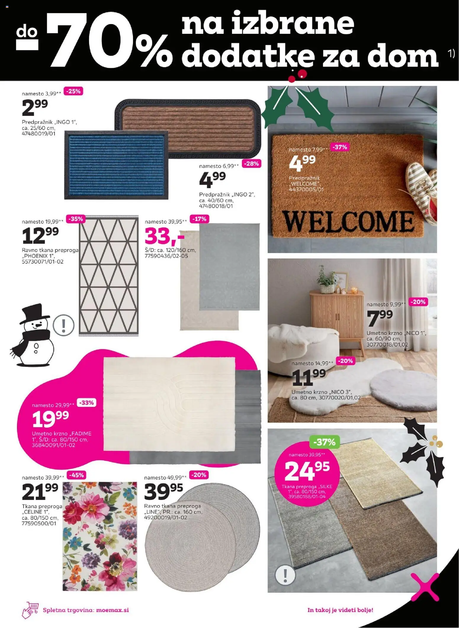 Novi Mömax katalog ponudbe – veljaven od 17.11.2025 | Stran: 7 | Izdelki: Preproga, Predpraznik