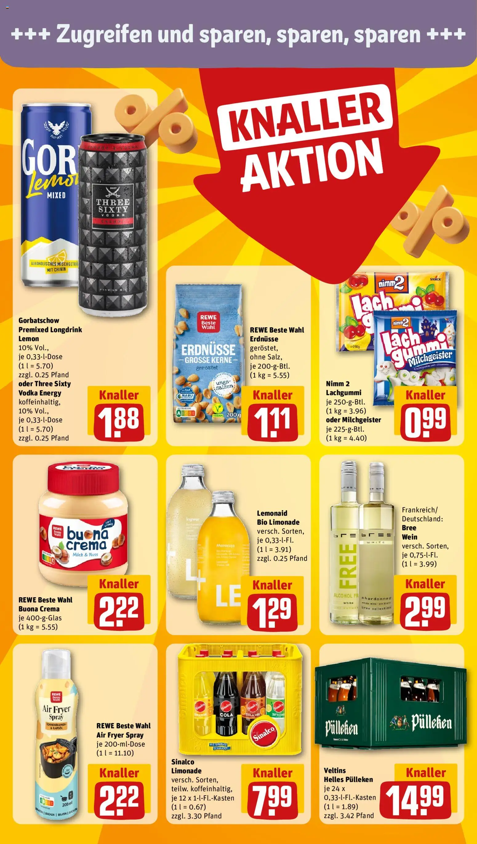 Rewe ihr Kaufpark Prospekt 	 – gültig ab 23.02.2026 | Seite: 14 | Produkte: Erdnüsse, Cola, Energy, Vodka