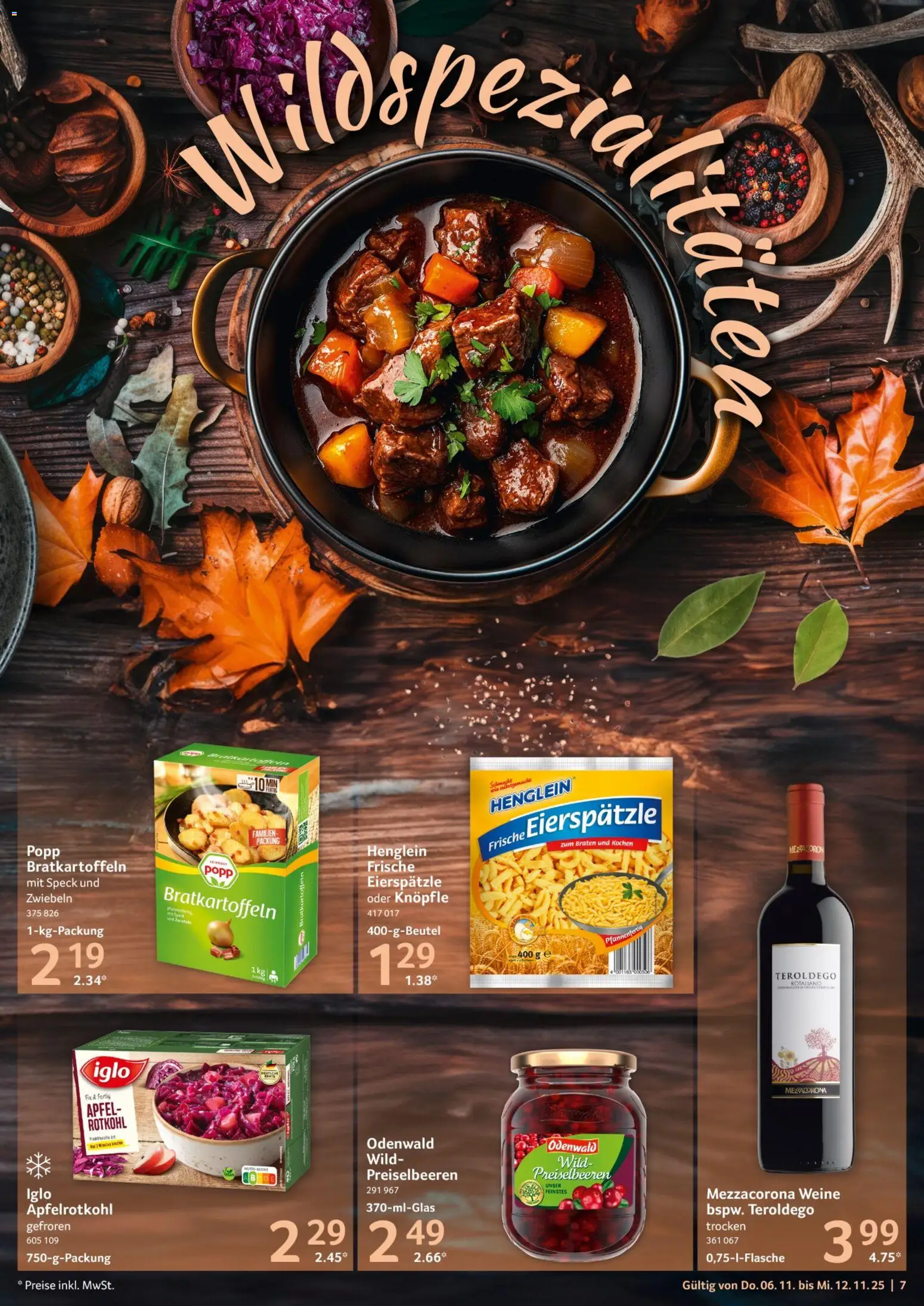 Selgros Prospekt 	 – gültig ab 06.11.2025 | Seite: 7 | Produkte: Rotkohl, Iglo, Äpfel, Zwiebeln