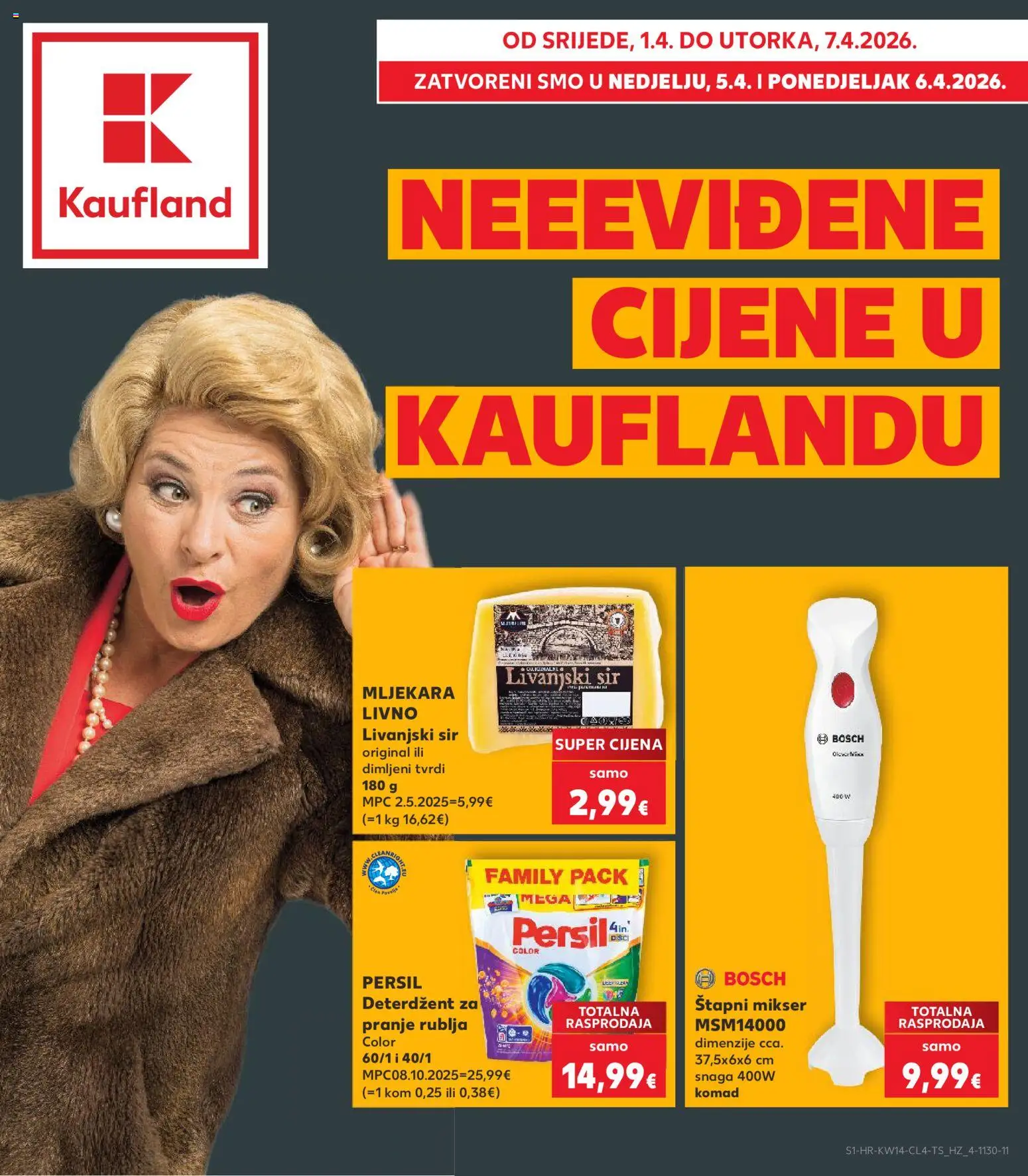 Kaufland HR akciós ujság - amely érvényes a következő dátumtól: 01.04.2026 | Oldal: 1