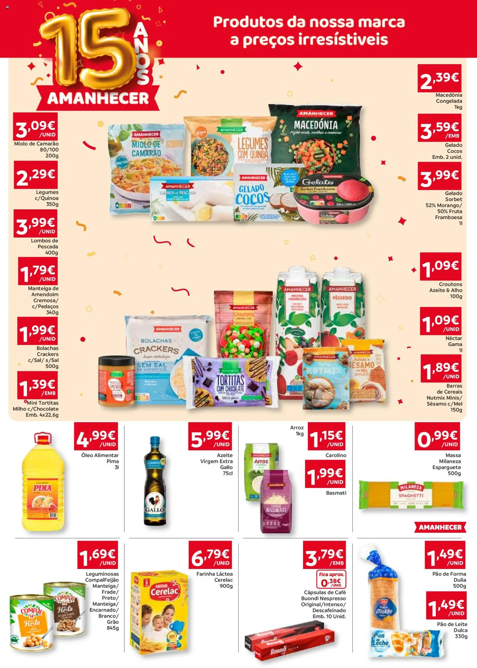 Amanhecer Folheto Madeira │ válido de 16.04.2026 | Página: 3 | Produtos: Sal, Arroz, Cereais, Milho