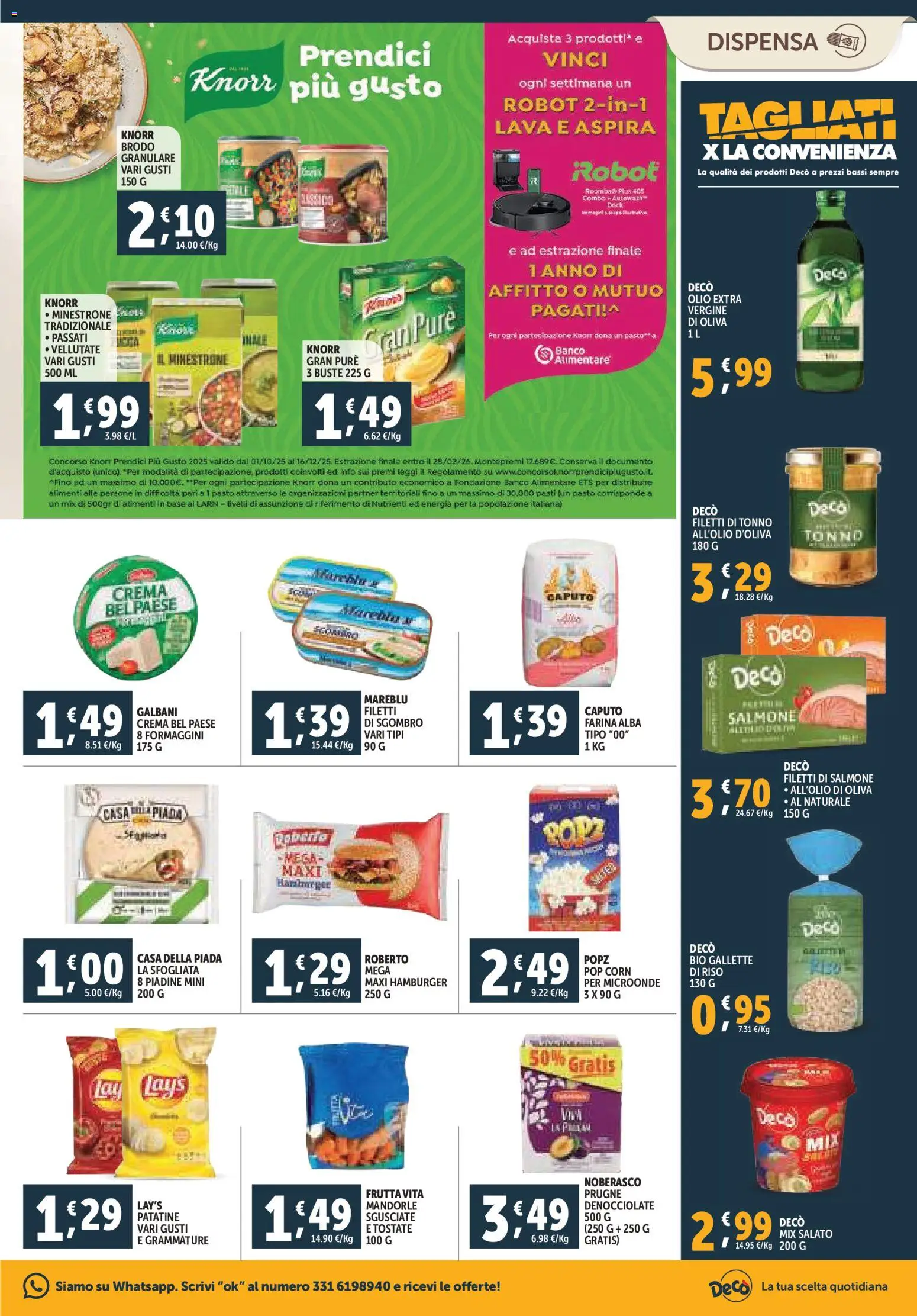 Volantino Decò del 20.11.2025 | Pagina: 15 | Prodotti: Minestrone, Crema, Microonde, Tonno