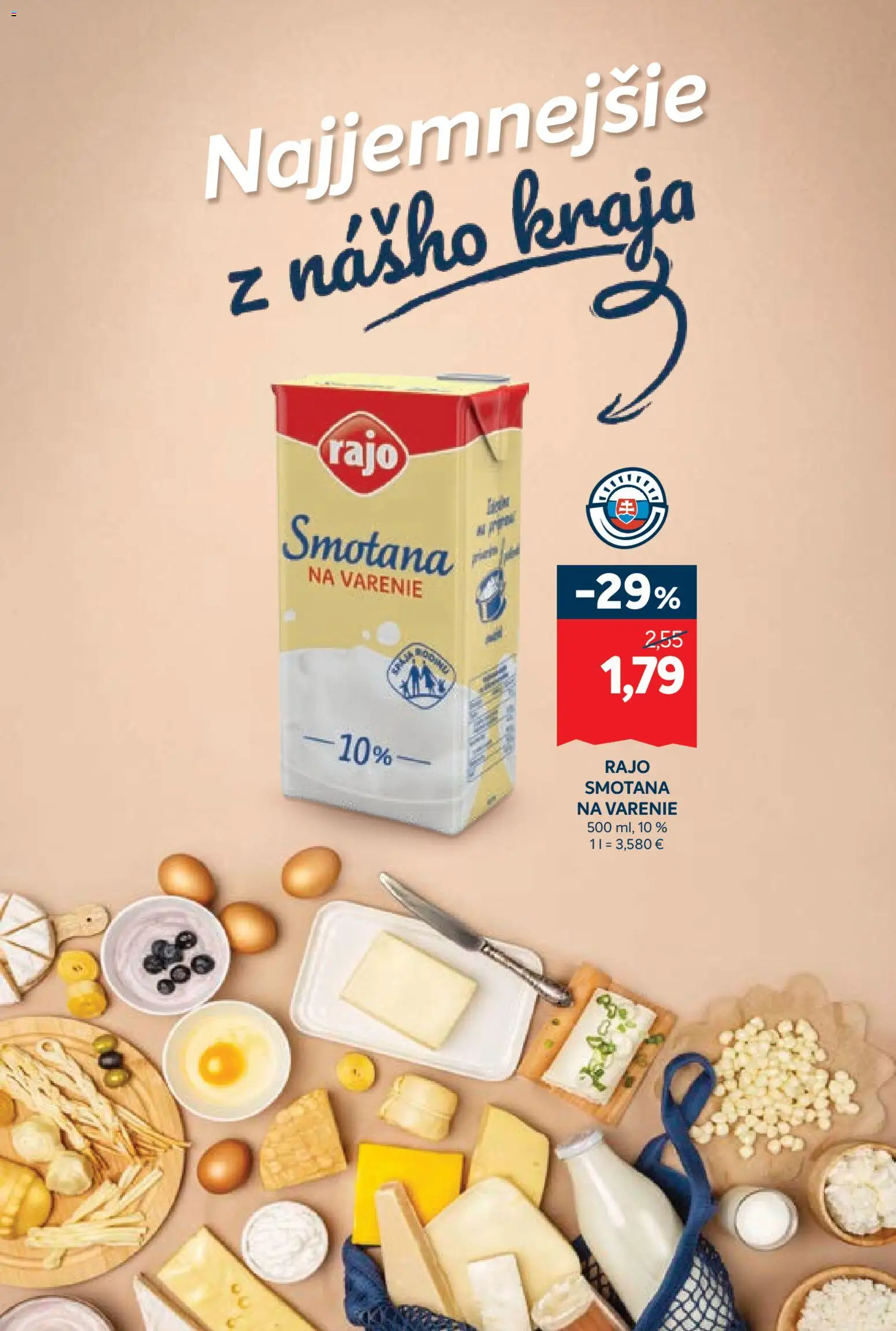 Nové Kraj akcie – leták je platný od 06.11.2025 | Strana: 7 | Produkty: Smotana