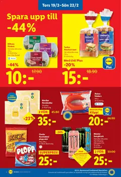 Lidl - erbjudanden - Förhandsvisning av reklamblad från butik Lidl aktuell från 16.02.2026 | Sida: 26 | Produkter: Sandwich, Falukorv, Juice, Energidryck