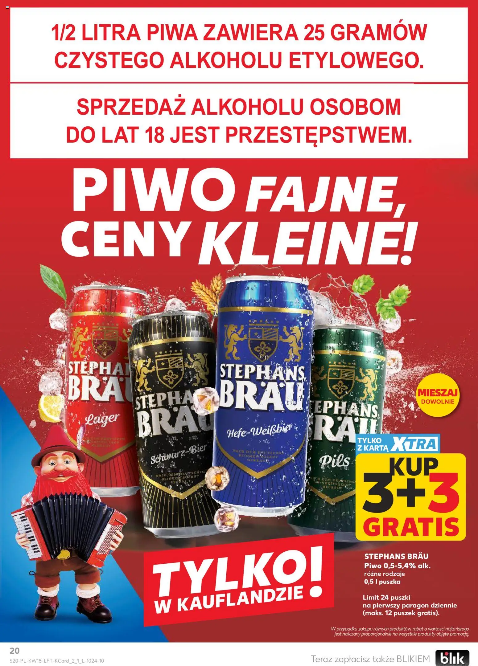 Kaufland gazetka od 29.04.2026 | Strona: 20 | Produkty: Karta, Piwo