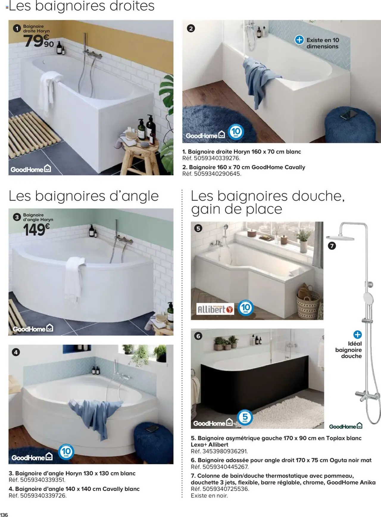  | Page: 136 | Produits: Baignoire, Douche