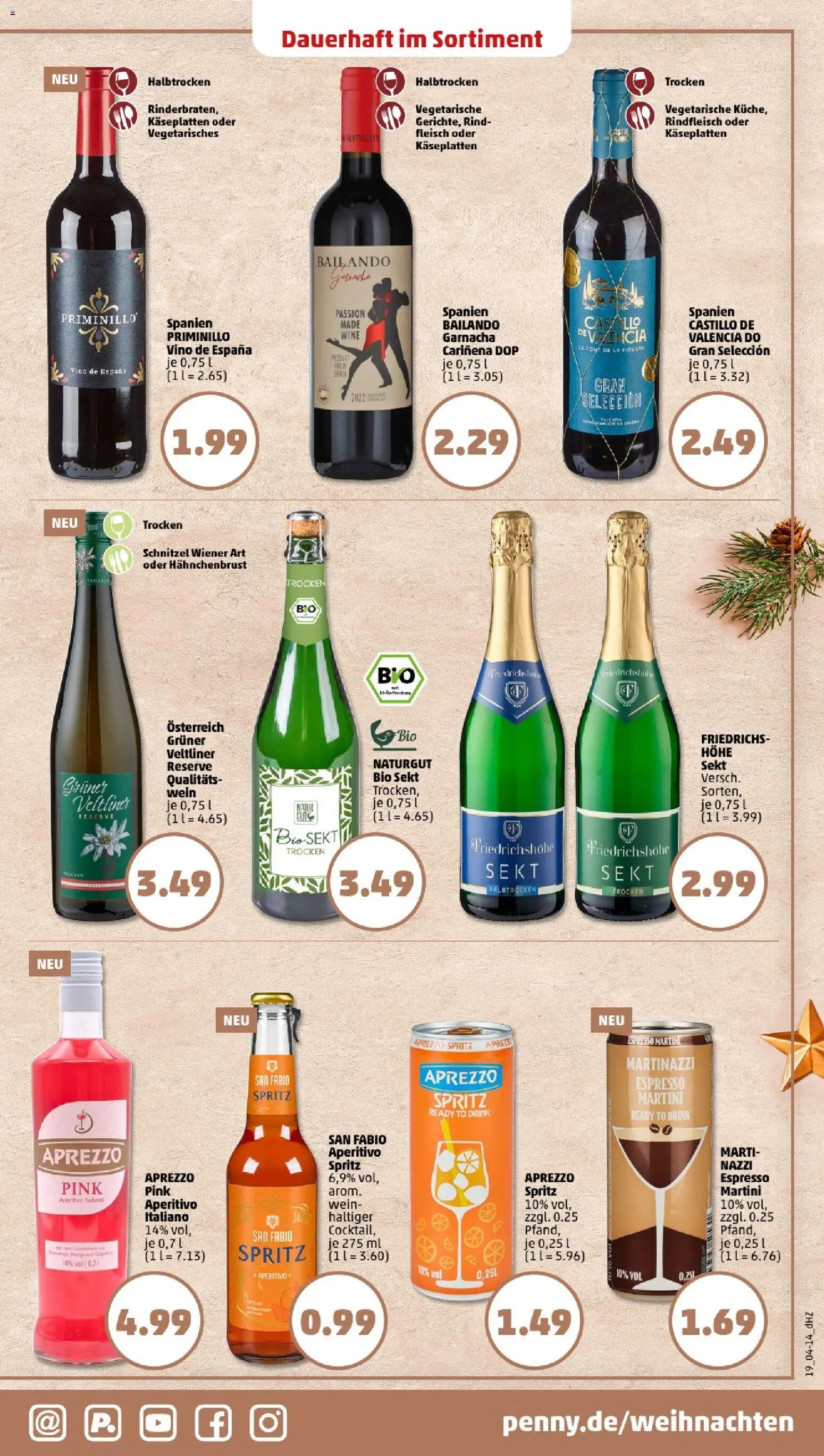 Penny - Baden-Württemberg – gültig ab 03.11.2025 | Seite: 21 | Produkte: Sekt, Schnitzel, Rindfleisch, Fleisch