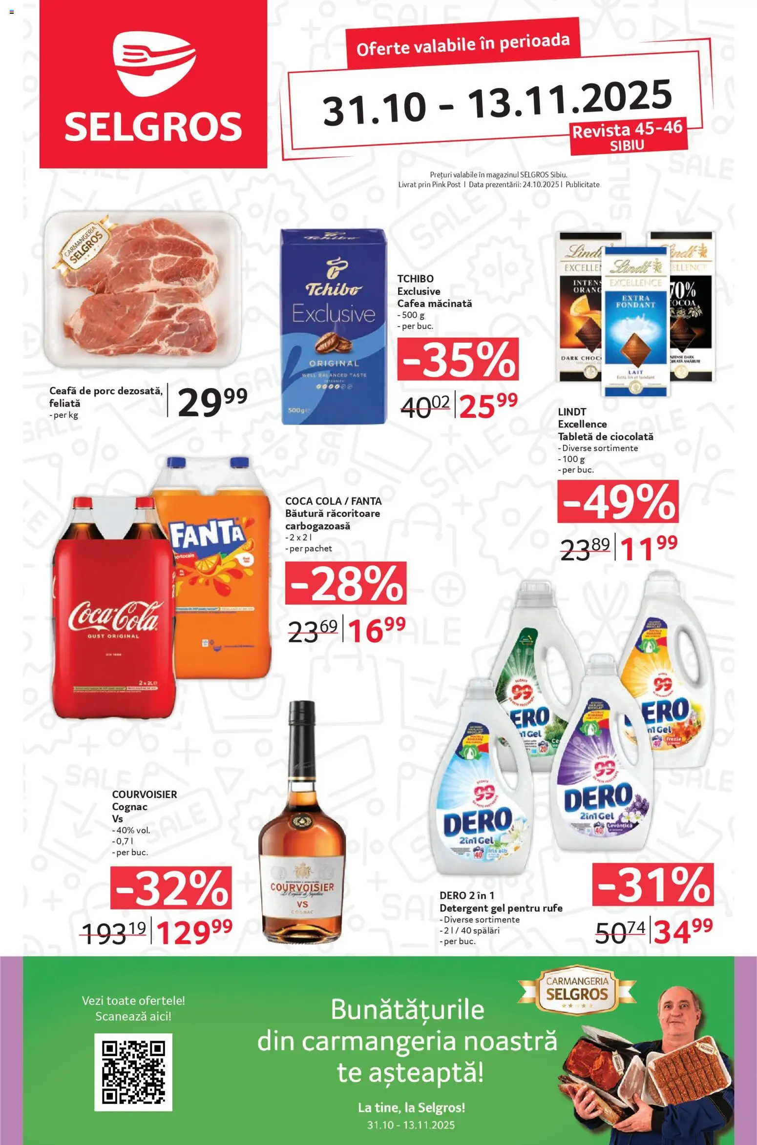 Noul catalog Selgros – valabil de la 31.10.2025 | Pagină: 1 | Produse: Tabletă, Keçeli kalem, Amerikan servis, Detergent