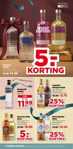 Havana Club Rum, Alle flessen 70 cl Prijsvoorbeeld: Añejo Especial - Voorbeeld van een folder van Plus, geldig van 26.11.2025 | Pagina: 27