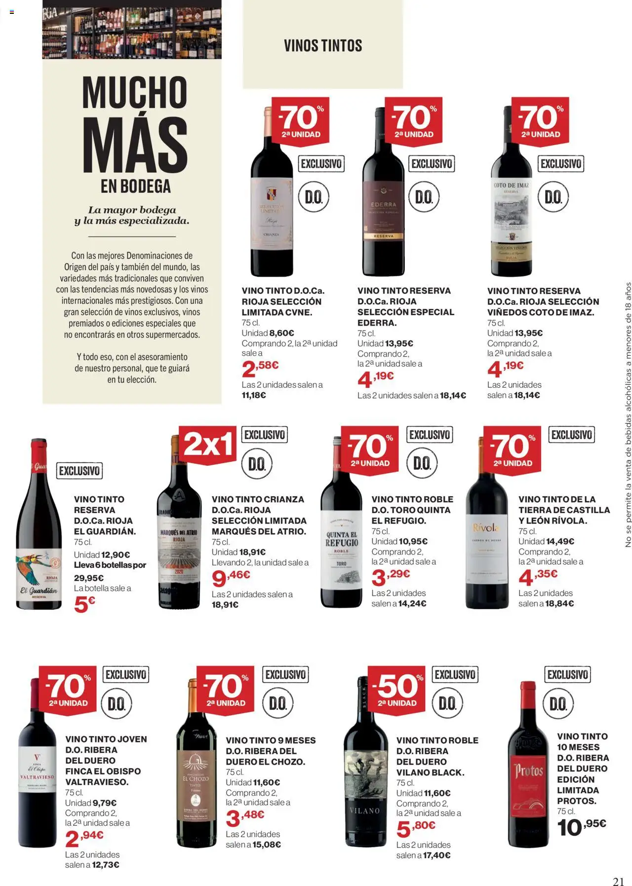Supercor Península y Baleares │ válido desde el 11.09.2025 | Página: 21 | Productos: Vino, Té