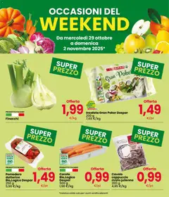 Anteprima del volantino Interspar Occasioni del Weekend catalogo valido a partire dal 29.10.2025 | Pagina: 3 | Prodotti: Carota, Carote, Cappuccio, Finocchi