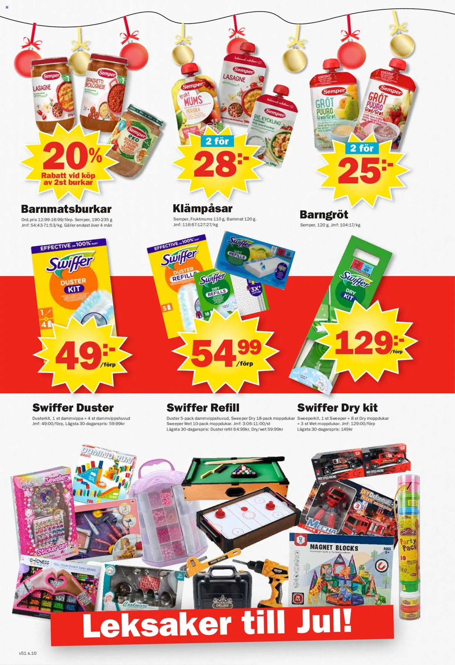 Pekås reklamblad aktuell från 15.12.2025 | Sida: 10 | Produkter: Barnmat, Set, Spaghetti, Sötpotatis