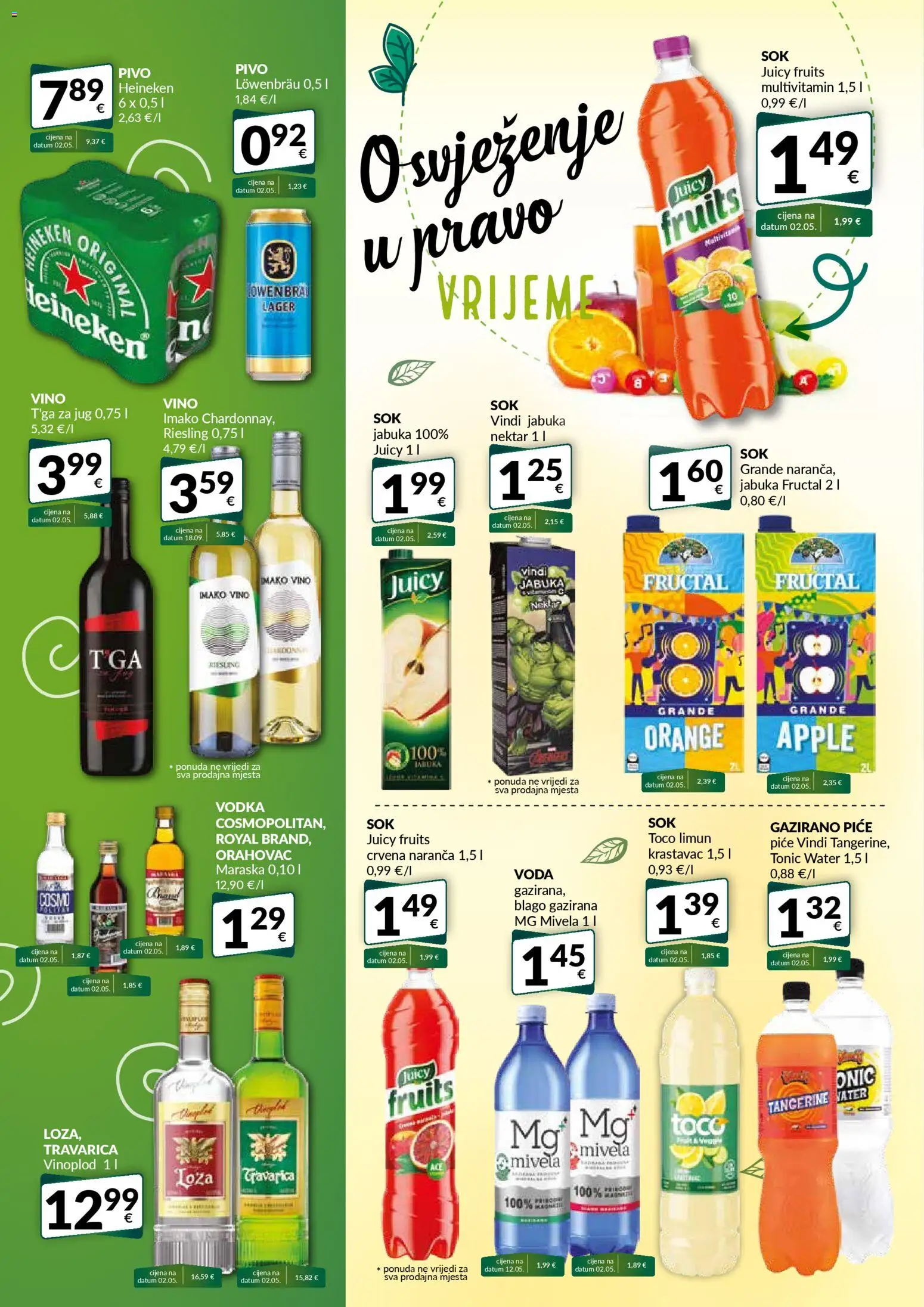 Bakmaz katalog | vrijedi od 06.11.2025 | Stranica: 6 | Proizvodi: Pivo, Krastavac, Voda, Jabuka