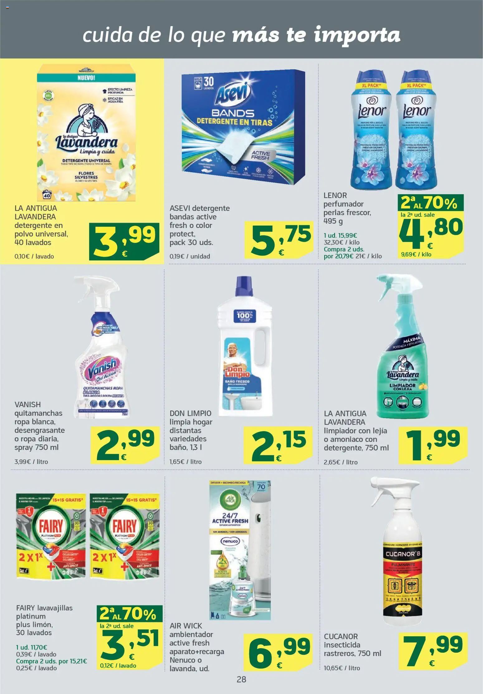 HiperDino folleto │ válido desde el 11.11.2025 | Página: 28 | Productos: Polvo, Quitamanchas, Té, Baño