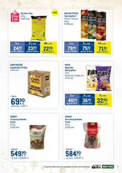 15.12.2025 tarihinden itibaren geçerli olan Metro kataloğu önizlemesi | Sayfa: 9 | Ürünler: Hardal, Cips, Fındık, Mısır