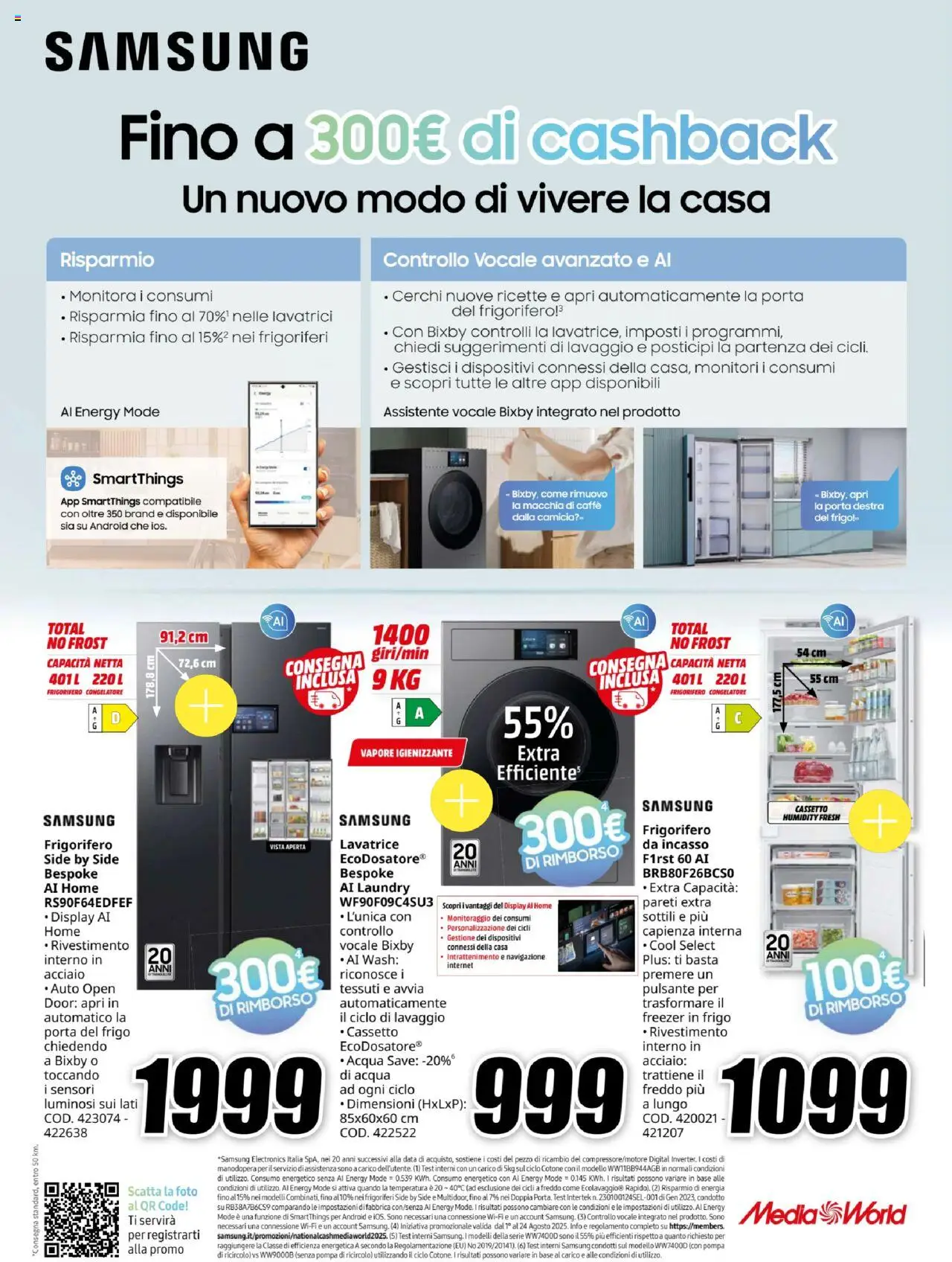 Volantino Media World del 07.08.2025 | Pagina: 5 | Prodotti: Caffè, Freezer, Data, Congelatore