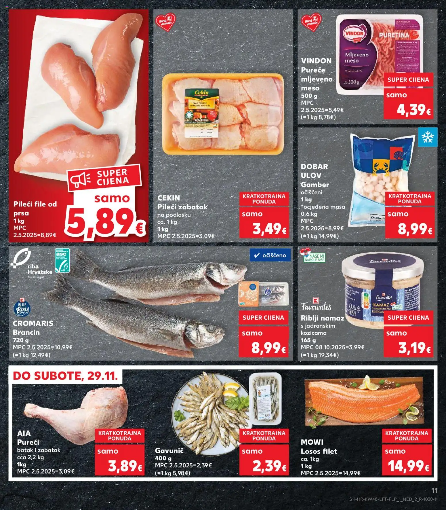 Kaufland HR akciós ujság - amely érvényes a következő dátumtól: 26.11.2025 | Oldal: 11