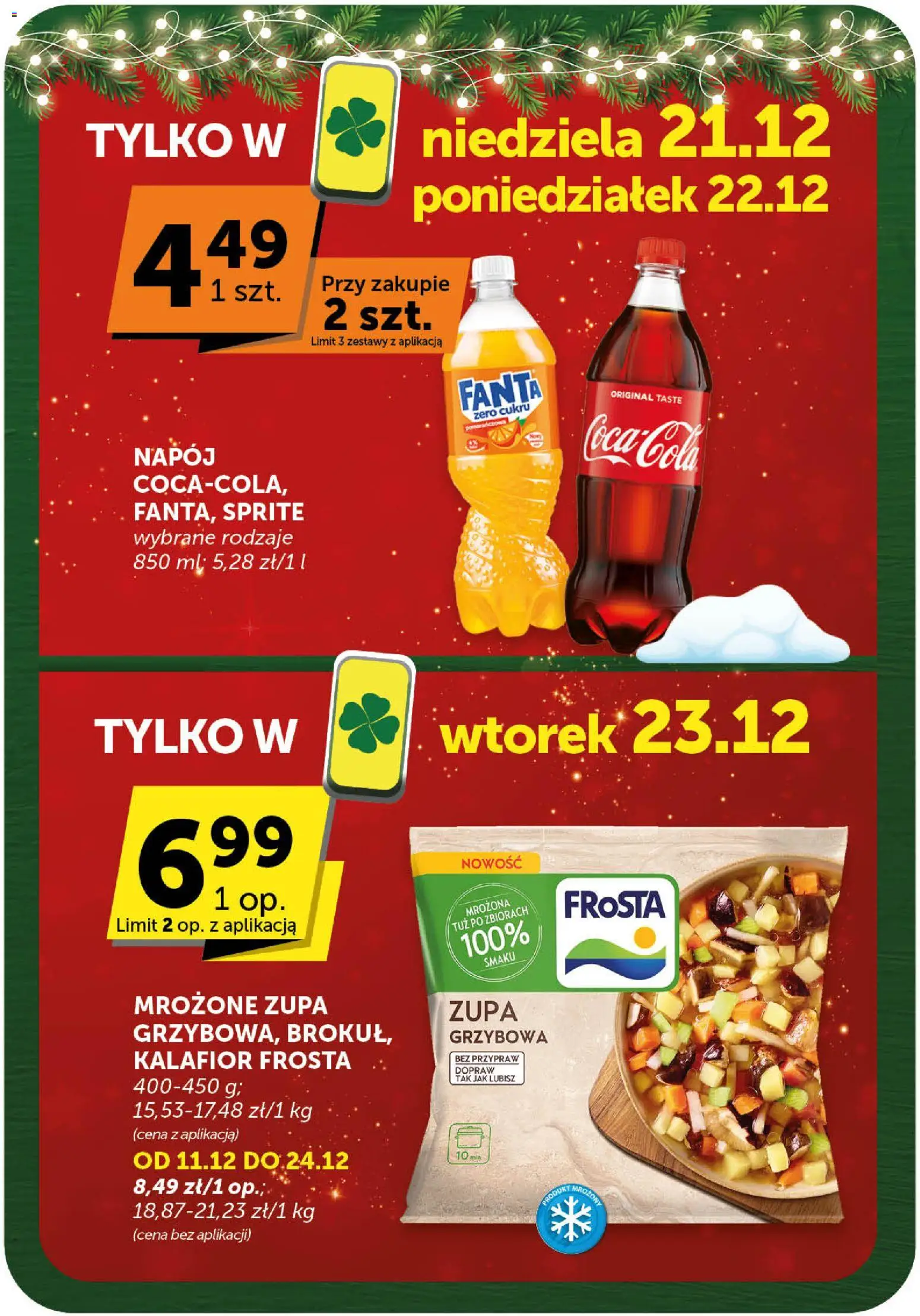 Groszek Gazetka - Minimarket od 11.12.2025 | Strona: 12 | Produkty: Kalafior, Sprite, Zupa