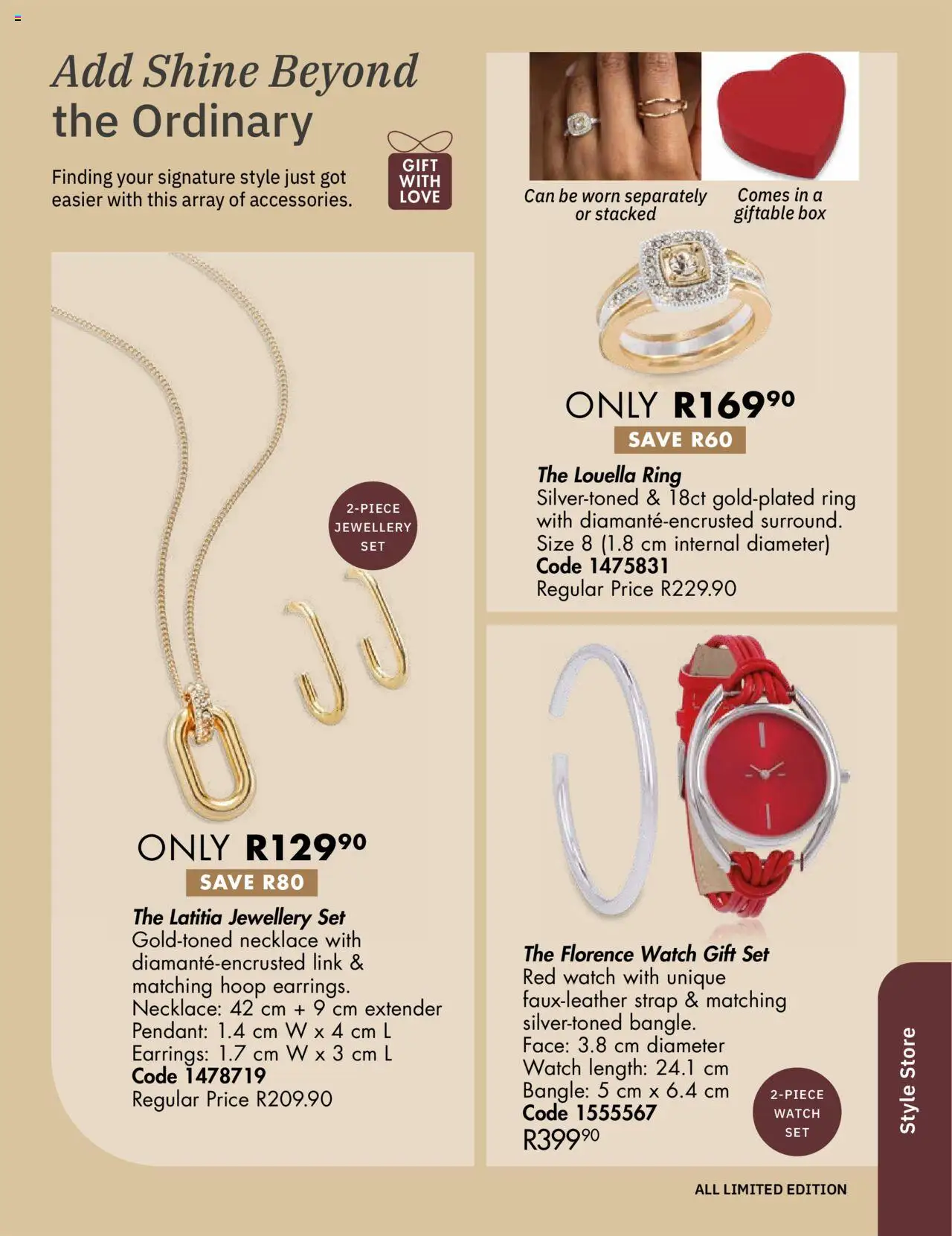 Justine Specials │ valid from 01.08.2025 | Page: 86 | Products: Watch, Earrings, Box