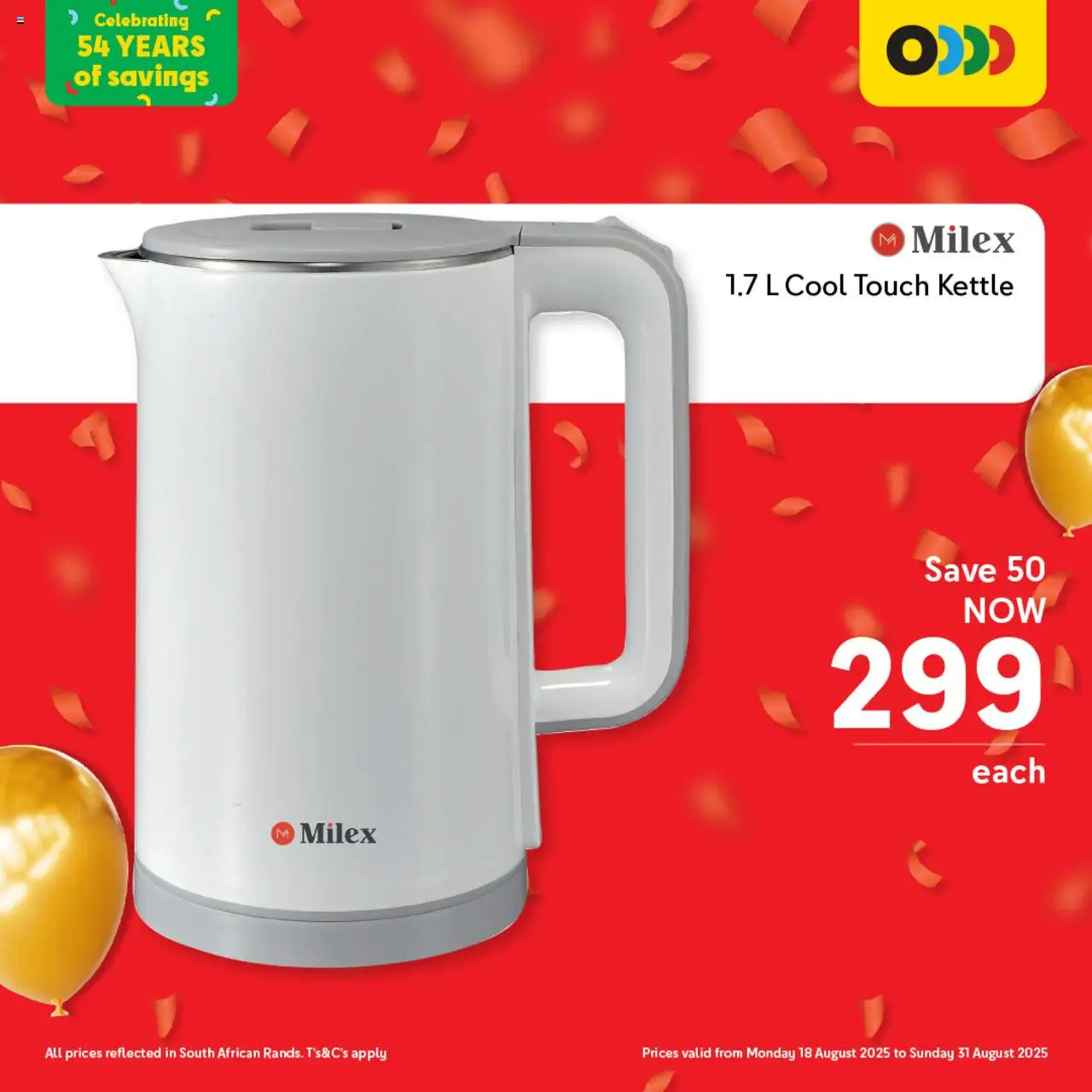 Makro After Party Home Essentials │ valid from 18.08.2025 | Page: 15 | Products: Kettle
