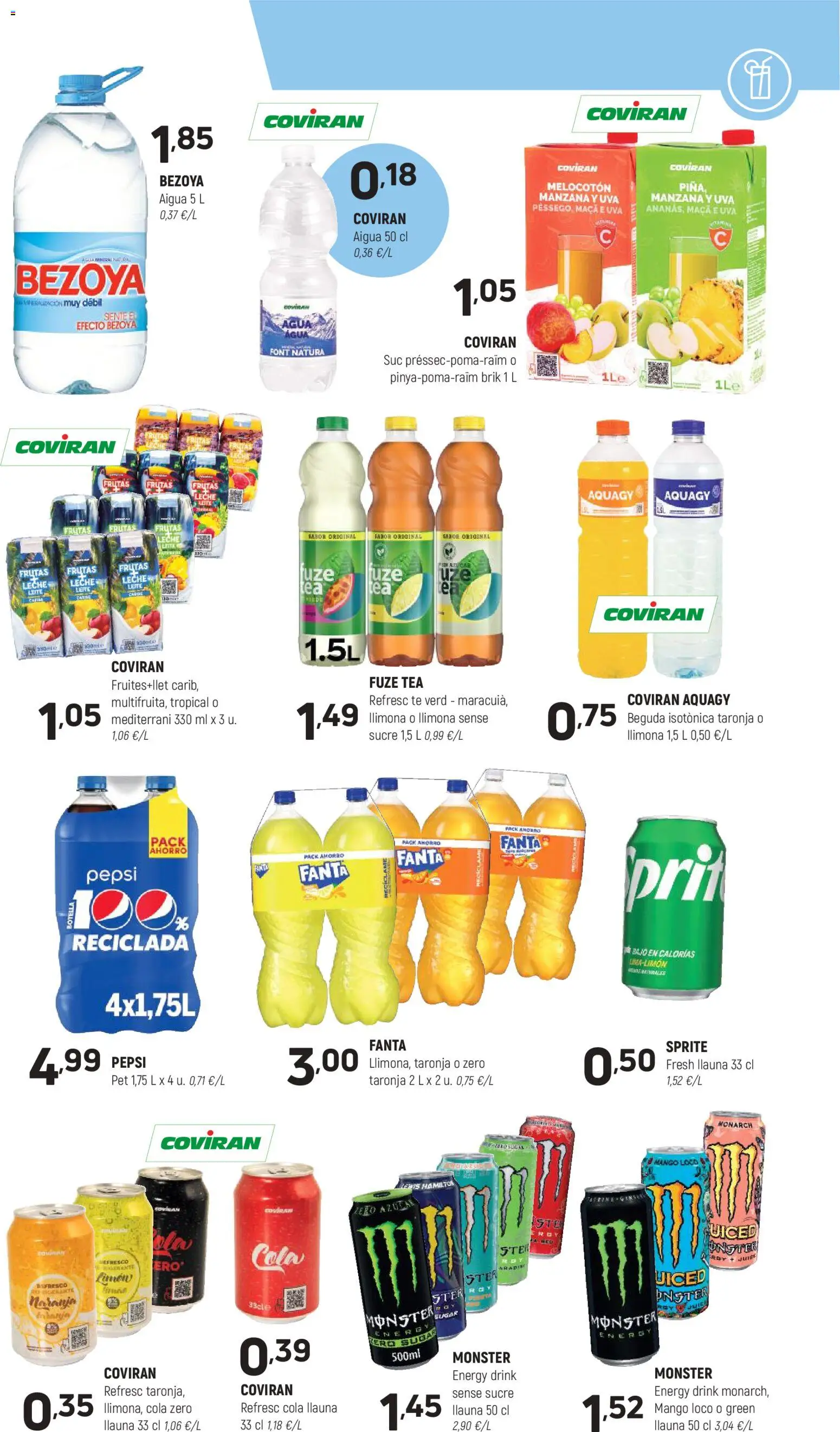 Coviran - Barcelona │ válido desde el 13.01.2026 | Página: 11 | Productos: Leche, Manzana, Té, Πρίζες