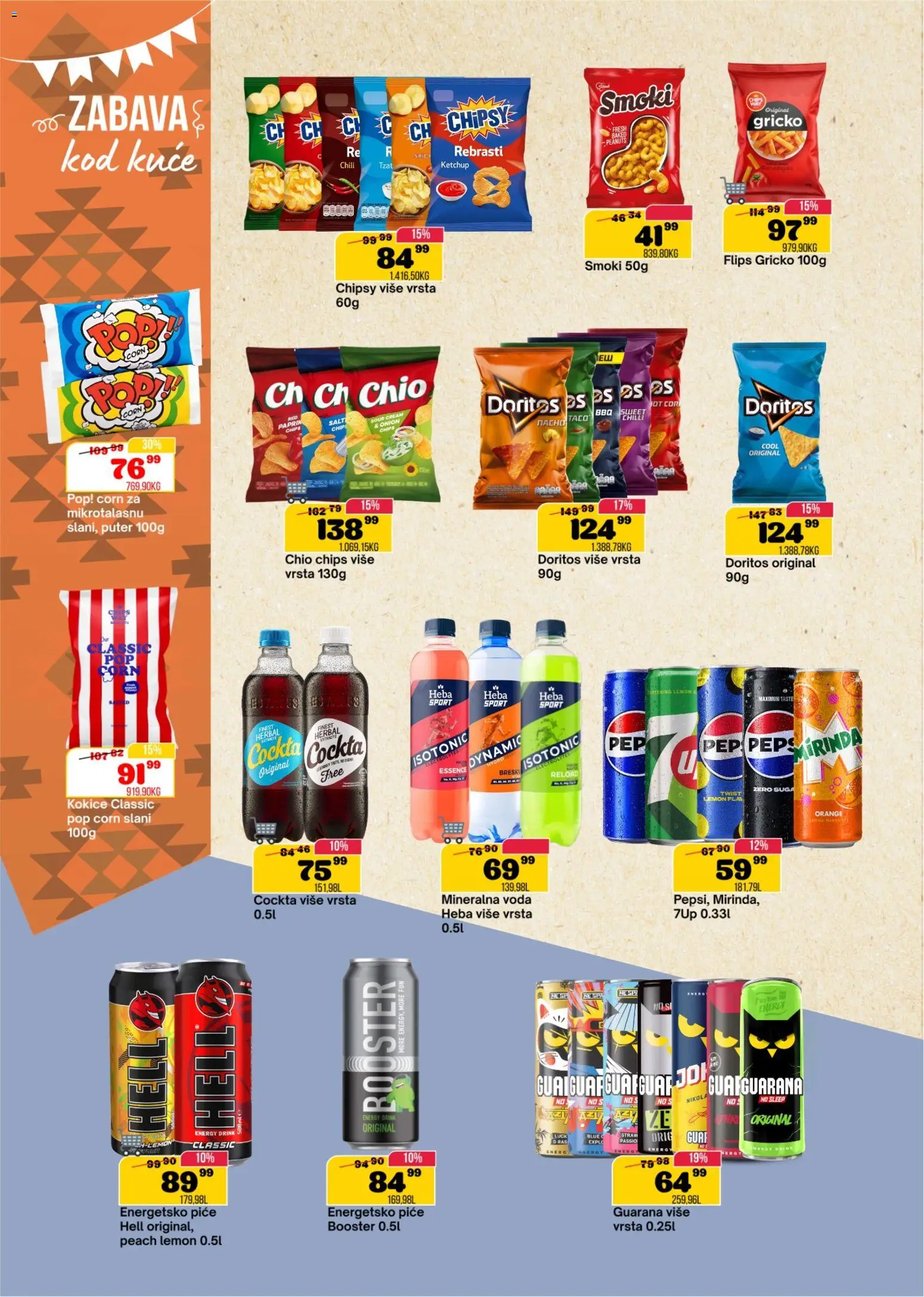 Senta Promet katalog - važi od 08.04.2026 | Strana: 12 | Proizvode: Hell, Puter, Guarana, Doritos