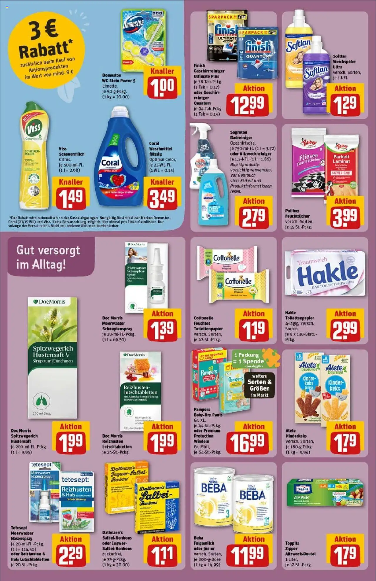 Rewe prospekt Hamburg / Wandsbek	 – gültig ab 06.10.2025 | Seite: 30 | Produkte: Coral, Sirup, Waschmittel, WC Stein