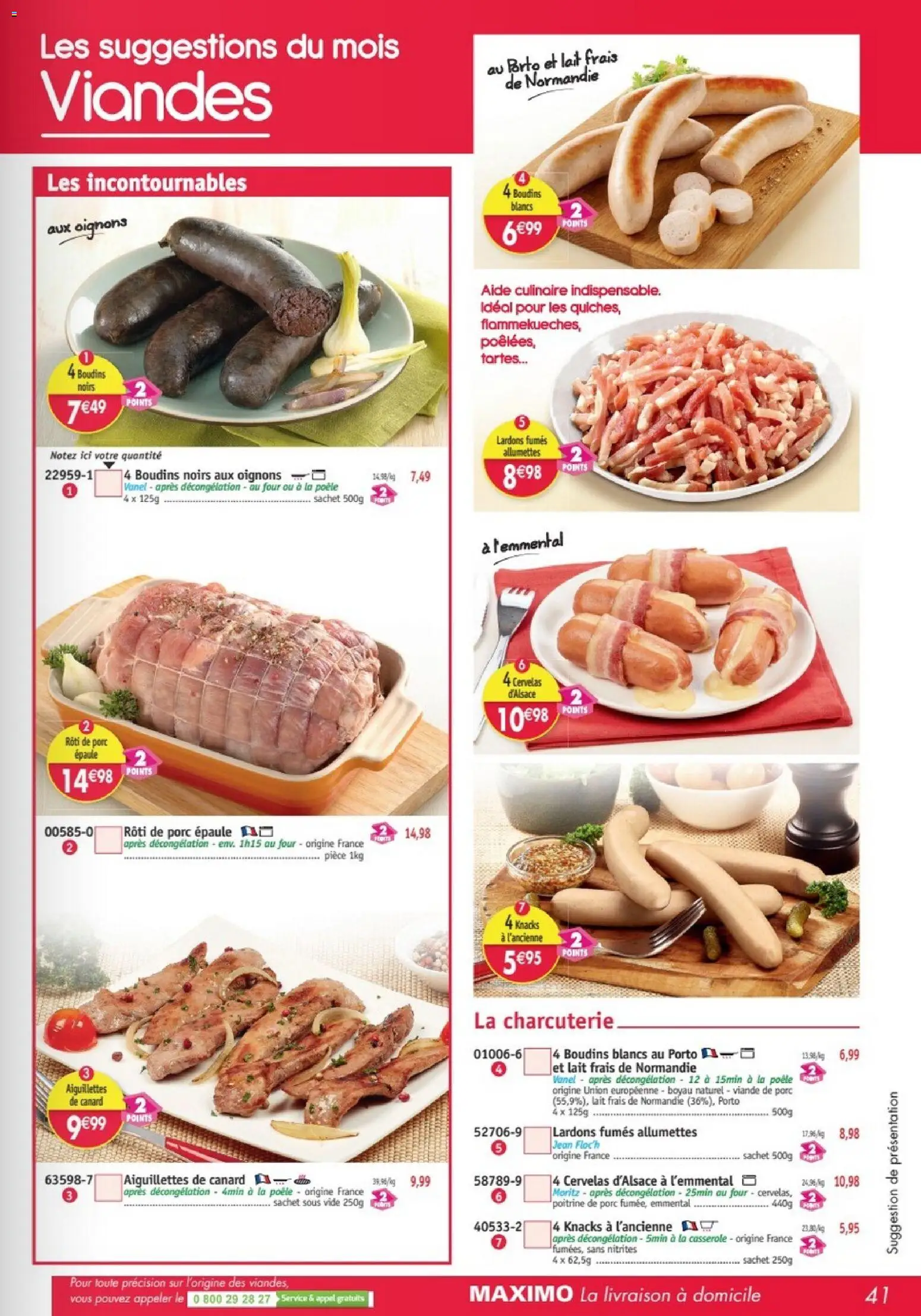 {H1} | Page: 41 | Produits: Four, Lardons, Porc, Oignons