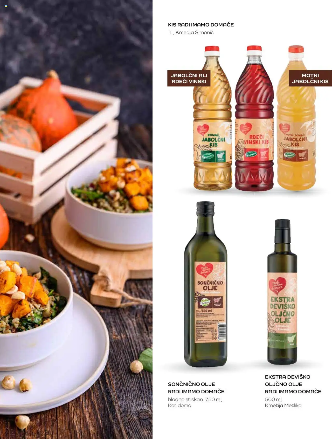 Novi Mercator katalog ponudbe – veljaven od 07.03.2024 | Stran: 31 | Izdelki: Oljčno olje, Kis, Jabolčni kis, Olje