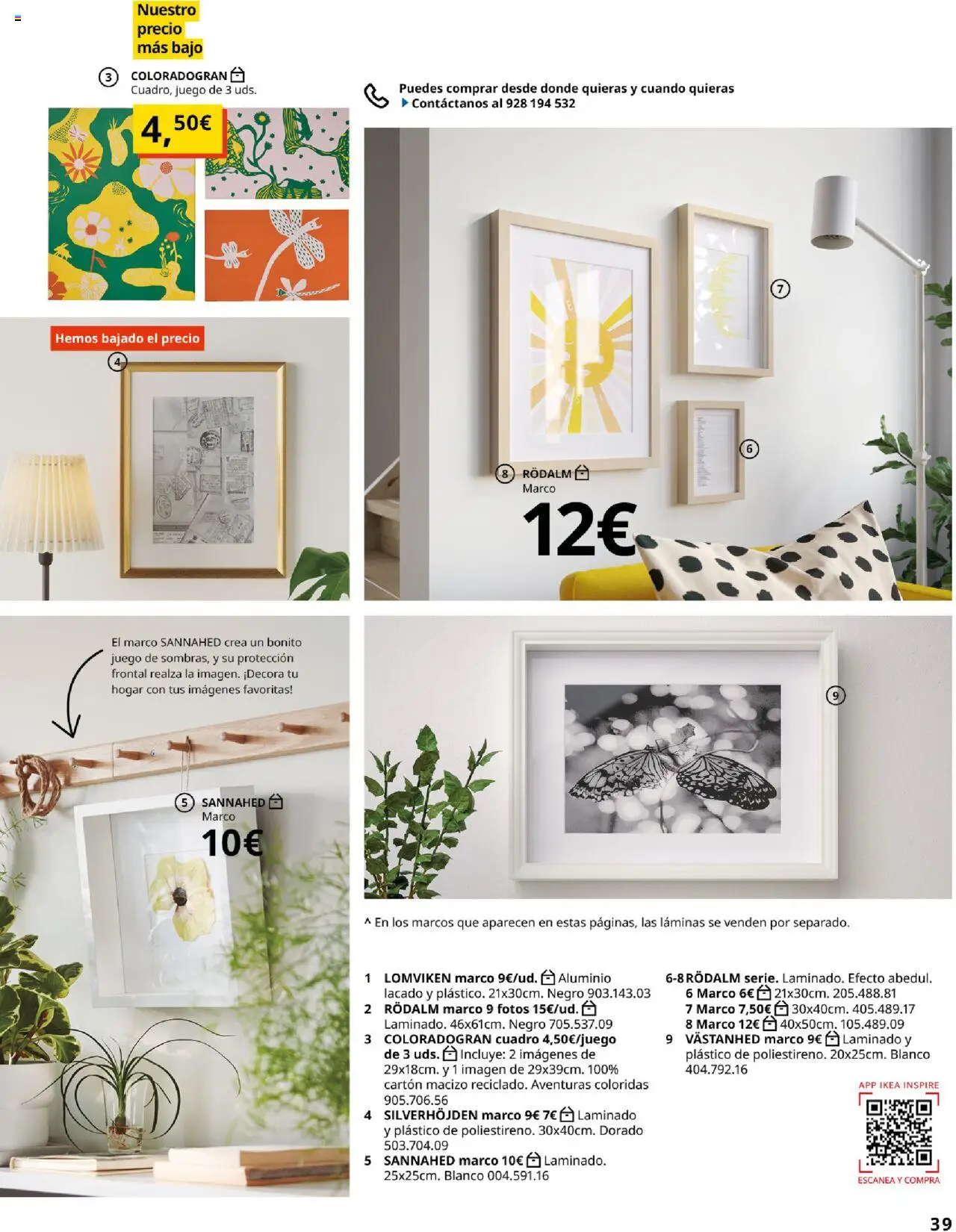Catálogo IKEA Accesorios y decoración │ válido desde el 25.09.2025 | Página: 39 | Productos: Marco