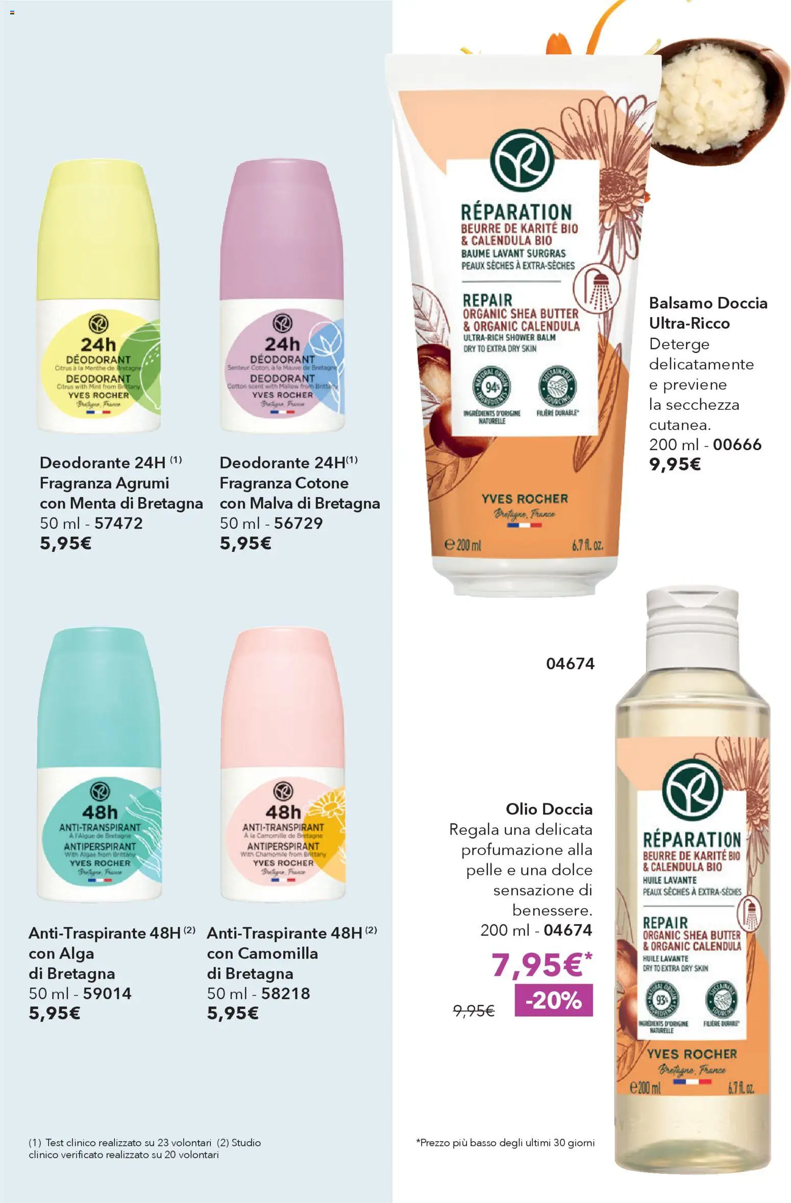 Volantino Yves Rocher del 02.04.2026 | Pagina: 46 | Prodotti: Balsamo, Antitraspirante, Agrumi, Fragranza