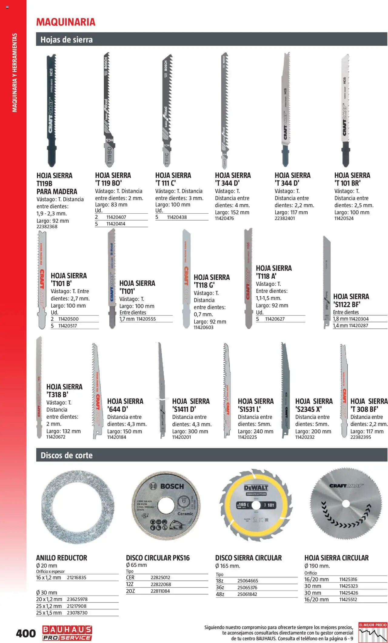 Bauhaus - ProService  │ válido desde el 24.02.2025 | Página: 400 | Productos: Té, Teléfono, Disco