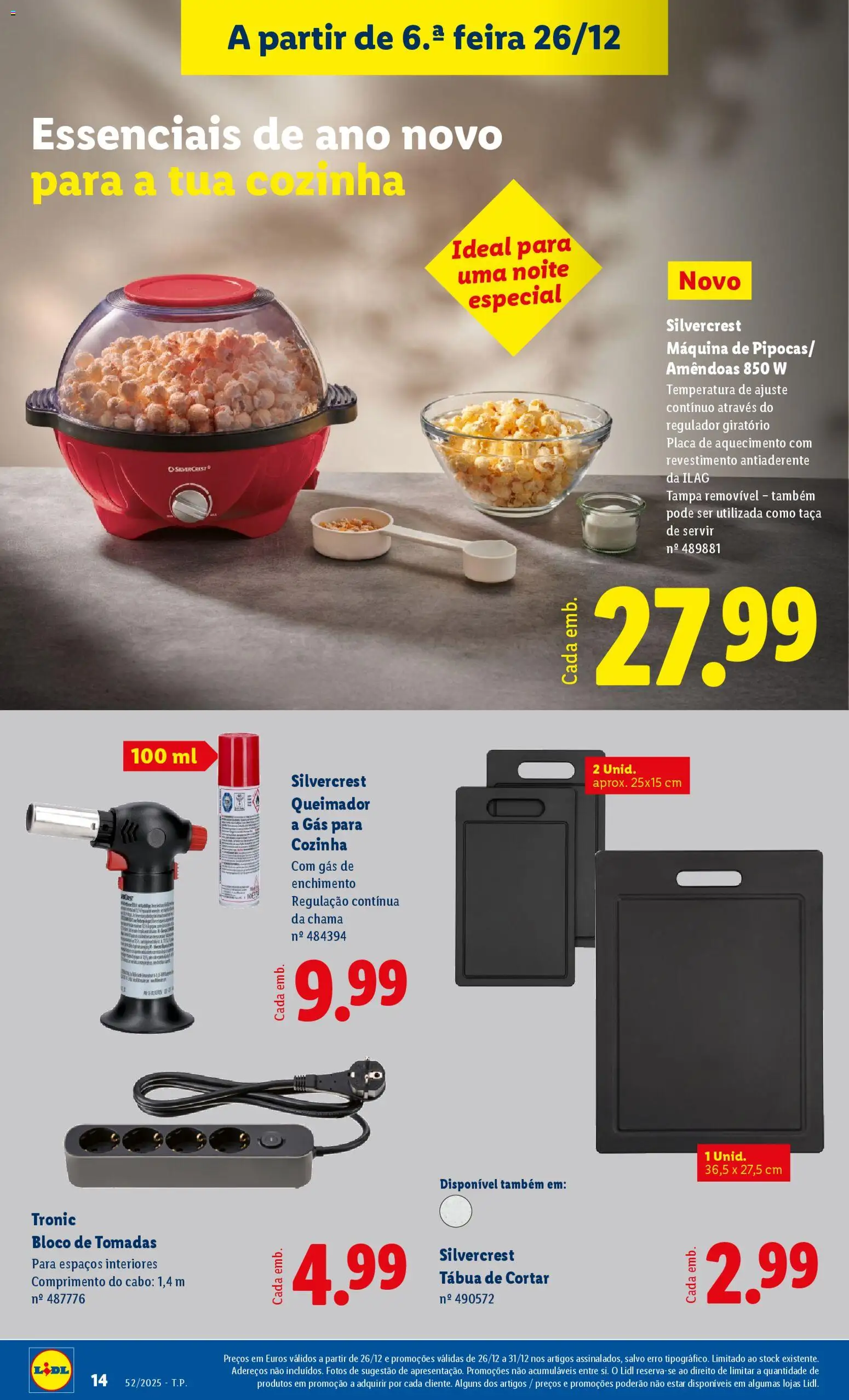 Lidl Novidades │ válido de 22.12.2025 | Página: 14 | Produtos: Amêndoas, Tábua, Cabo