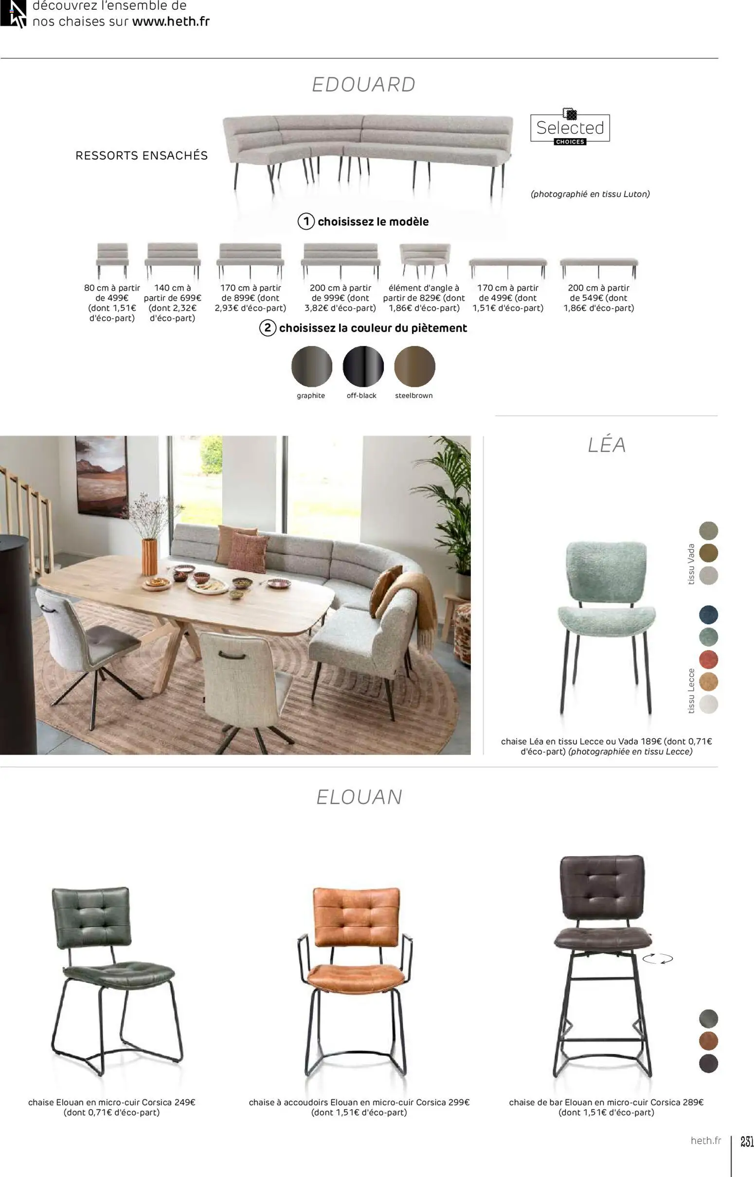 {H1} | Page: 231 | Produits: Chaise, Chaise de bar