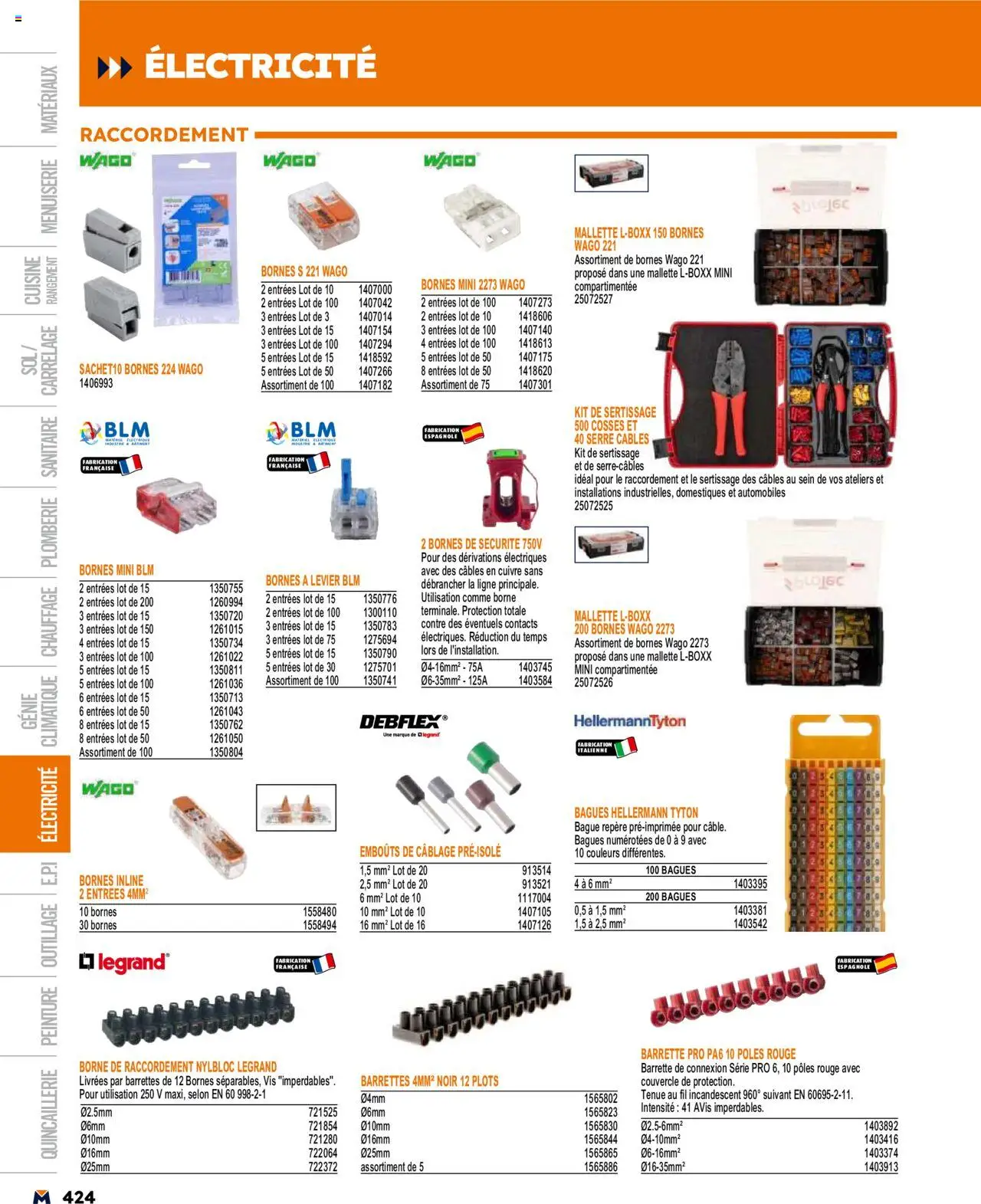  | Page: 424 | Produits: Plots, Bague, Barrettes