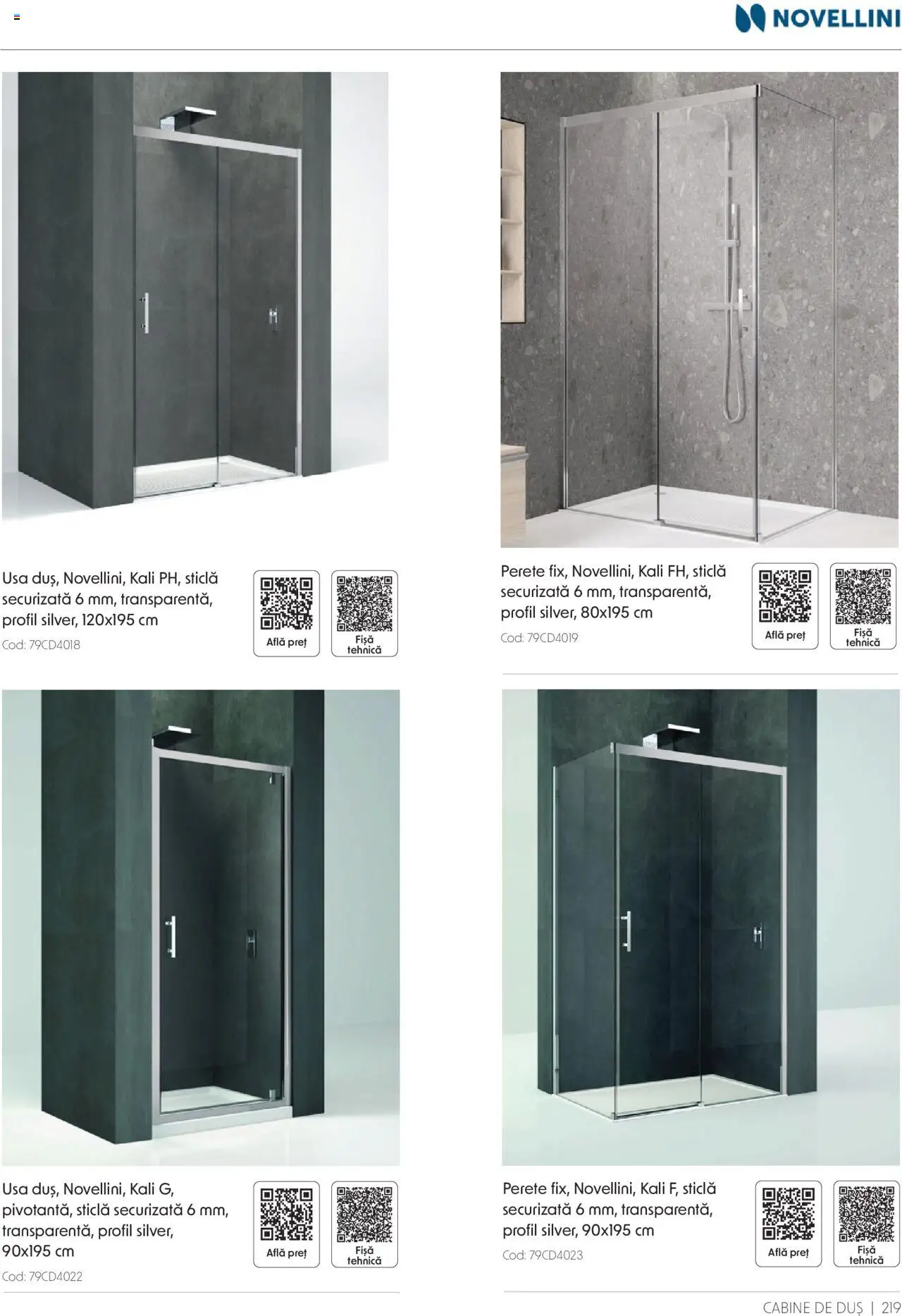 Catalog Romstal – valabil de la 25.11.2024 | Pagină: 219 | Produse: Duș, Ușă