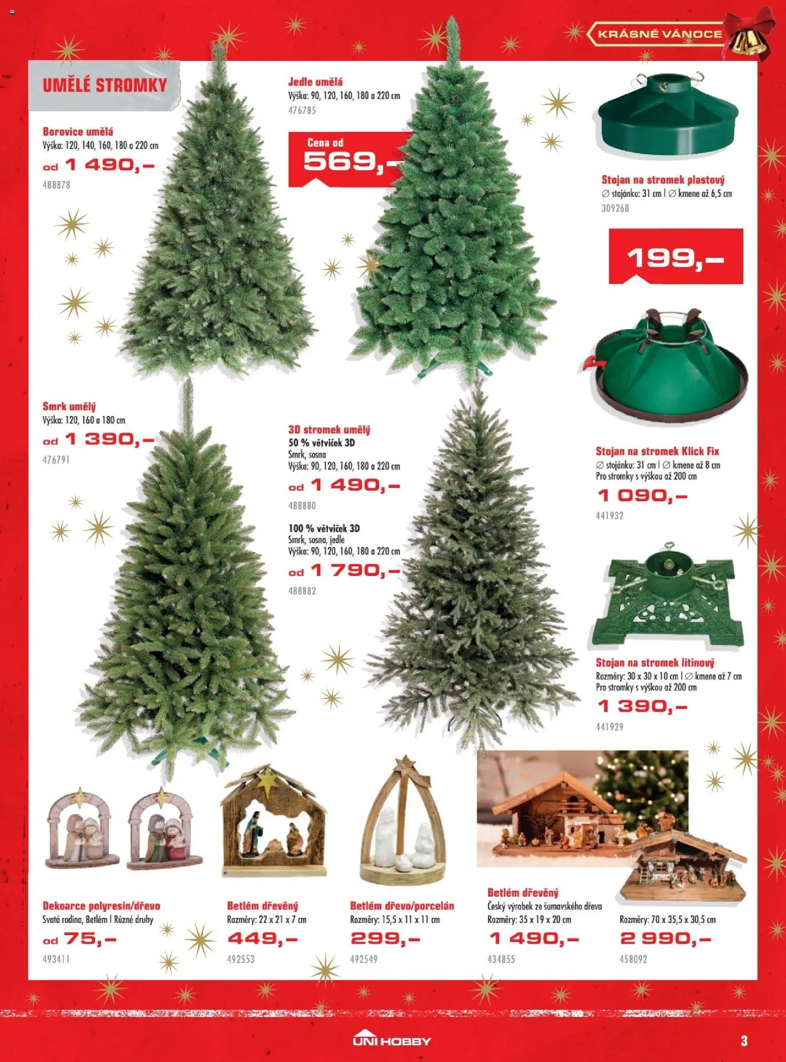 Uni Hobby leták od 27.11.2025 | Strana: 3 | Produkty: Stojan na stromek
