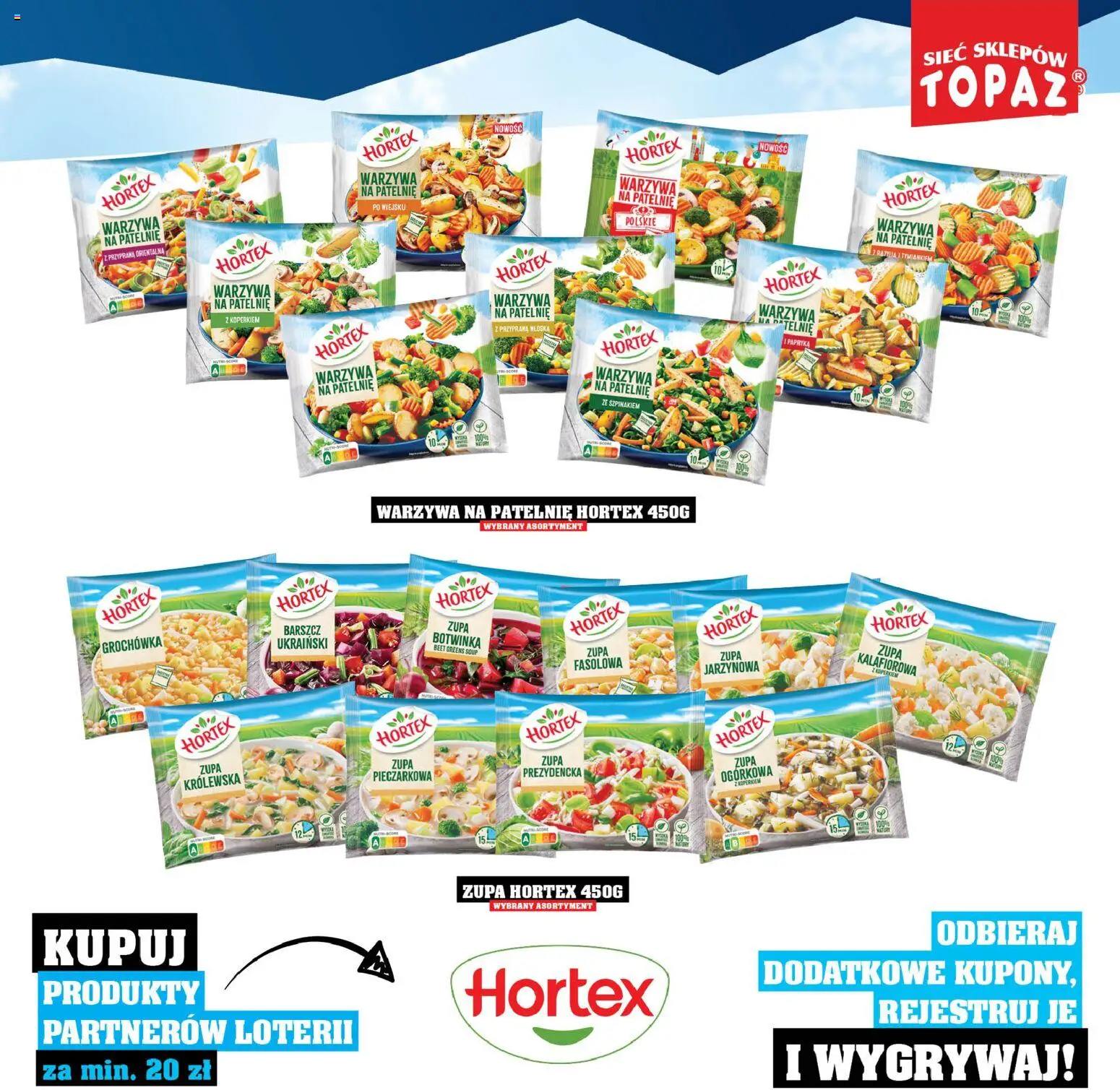 Topaz Gazetka - Katalog Produktów Objętych Loterią od 01.12.2025 | Strona: 35 | Produkty: Warzywa na patelnie, Botwinka, Zupa, Warzywa