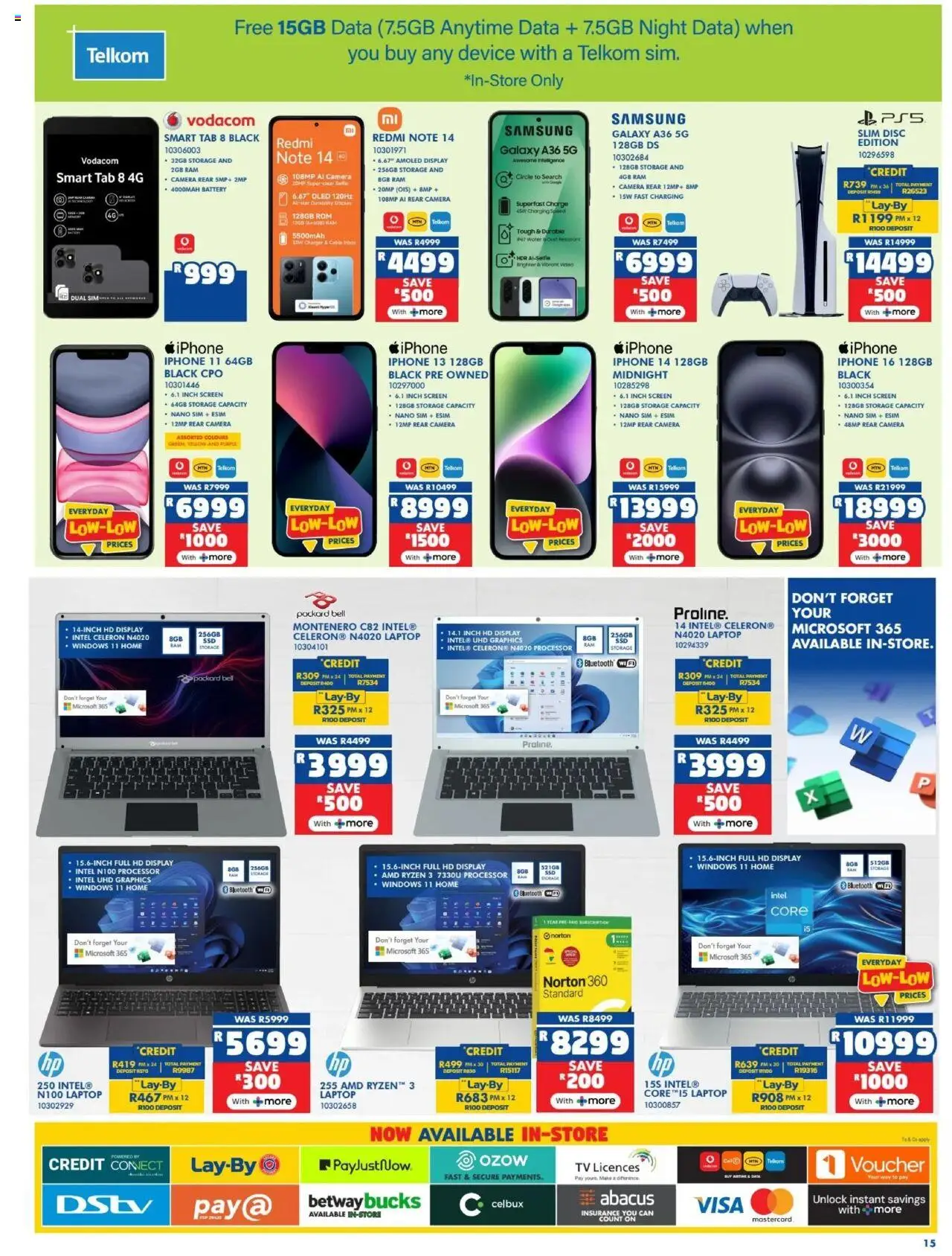 New Russells catalogue – valid from 18.09.2025 | Page: 15 | Products: Data, Sim, Battery, Charger