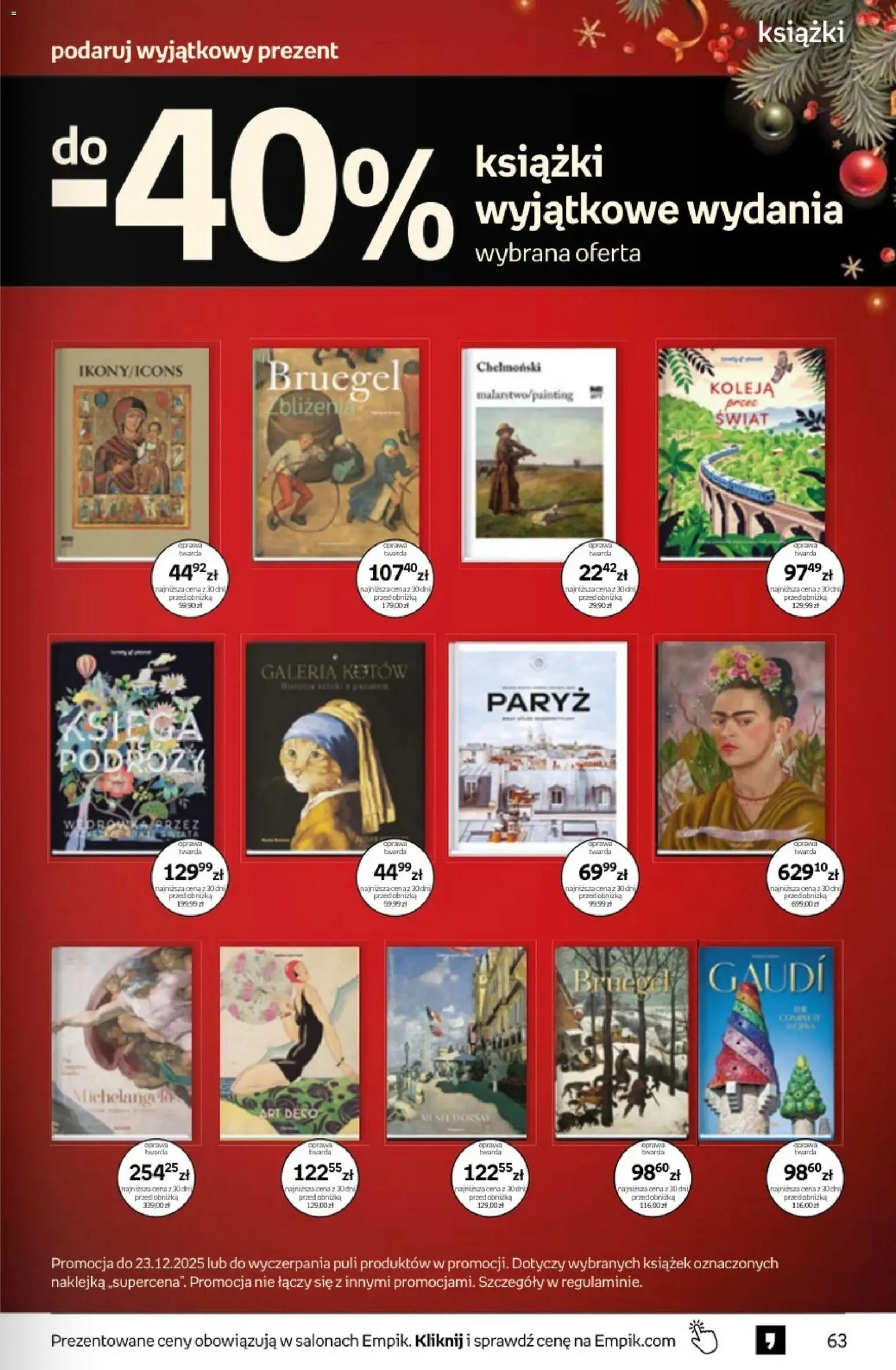 Empik promocje - Tom kultury Książki od 10.12.2025 | Strona: 63 | Produkty: Książki