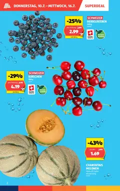 Aldi Aktionen ab 10.07.2025 | Seite: 2 | Produkte: Kirschen