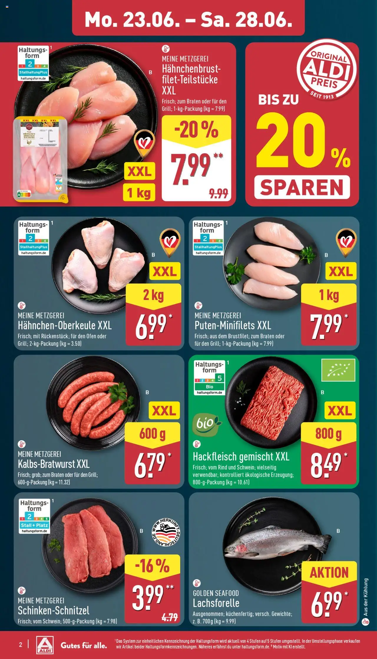 Aldi Prospekt 	 - gültig ab dem 23.06.2025 | Seite: 6 | Produkte: Ofen, Hackfleisch, Hahnchenbrust