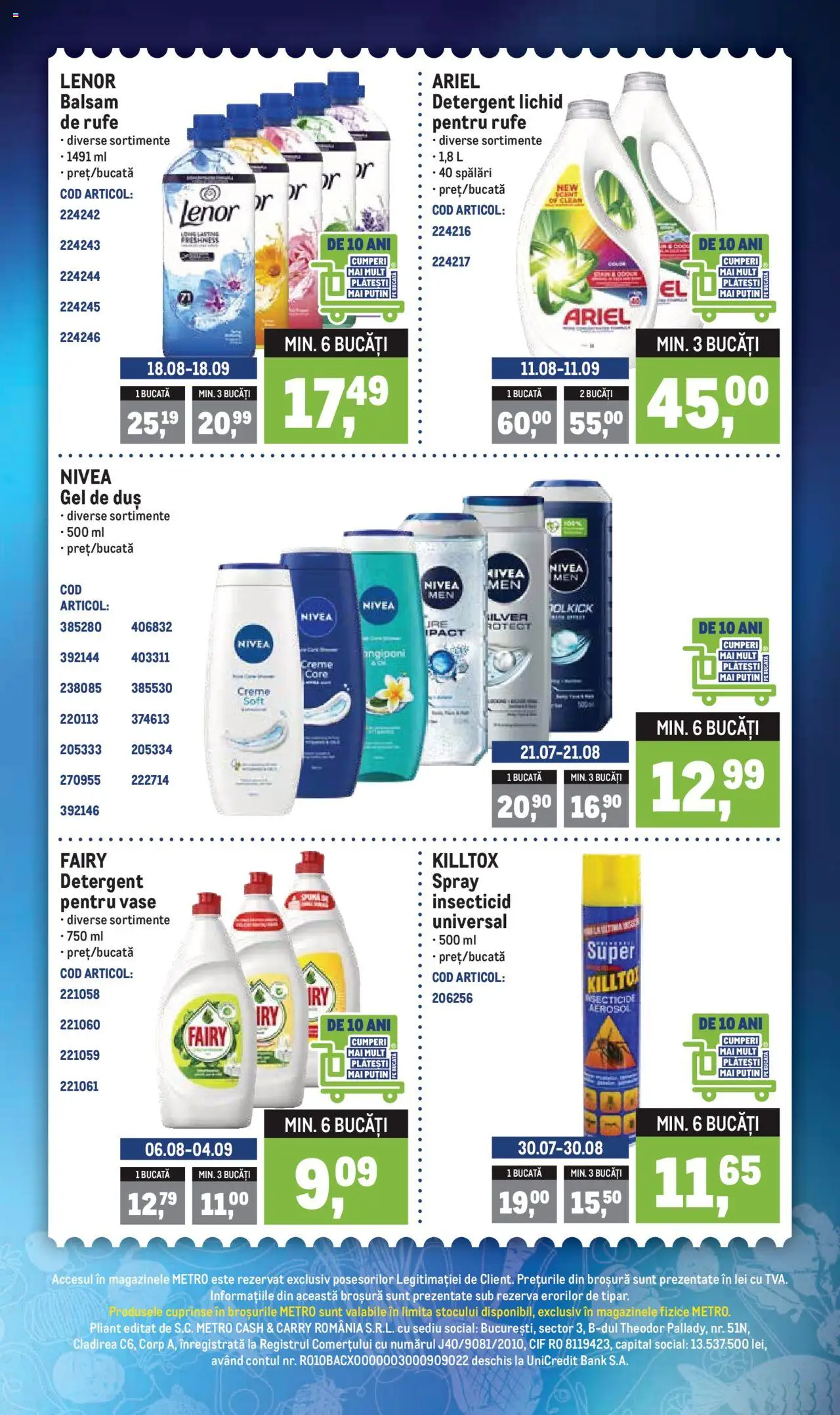 Catalog Metro – valabil de la 18.08.2025 | Pagină: 4 | Produse: Pomelo, Duș, Gel de duș, Detergent