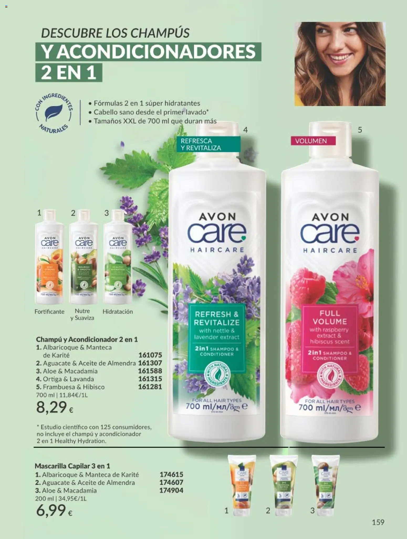 Catálogo AVON campaña 2 │ válido desde el 01.02.2026 | Página: 169 | Productos: Champú, Acondicionador, Manteca, Γάλα σε σκόνη