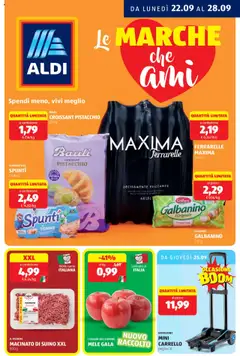 Anteprima del volantino Volantino Aldi	 valido a partire dal 22.09.2025
