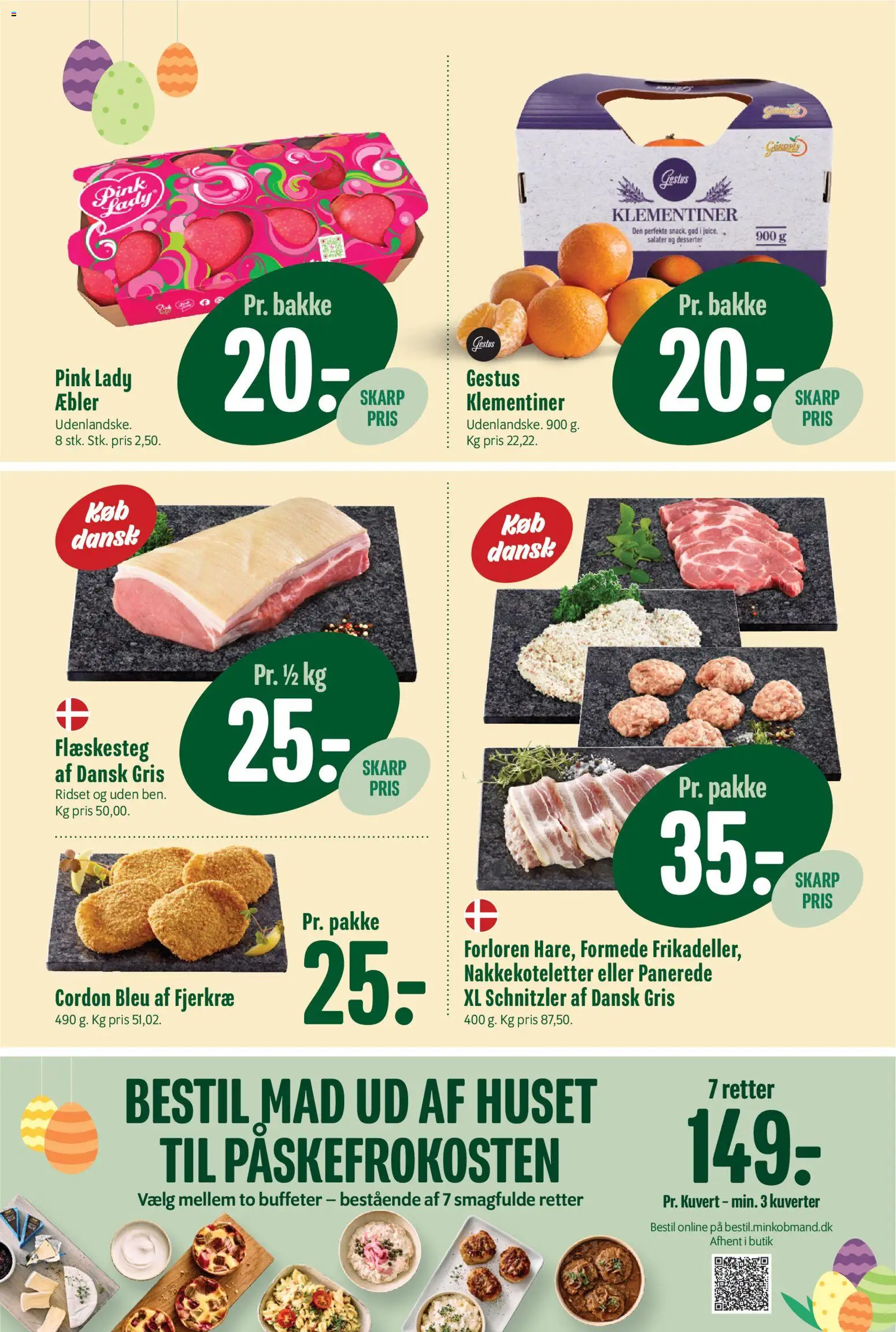 Min Købmand tilbudsavis – gyldig fra 13.03.2026 | Side: 2 | Produkter: Æbler, Schnitzler, Flæskesteg