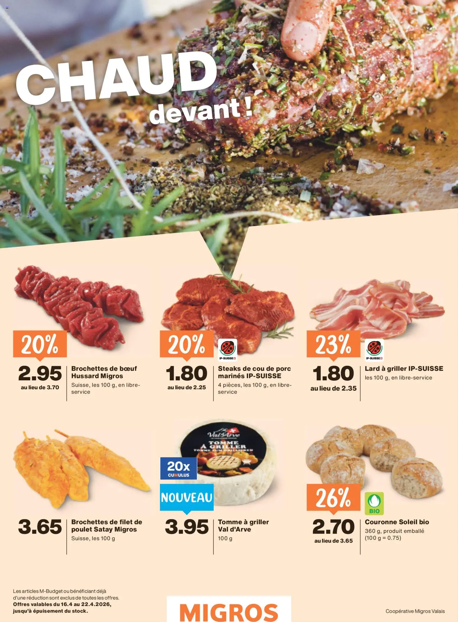 Migros aktionen Magazin FR – gültig ab 14.04.2026 | Seite: 35 | Produkte: Griller